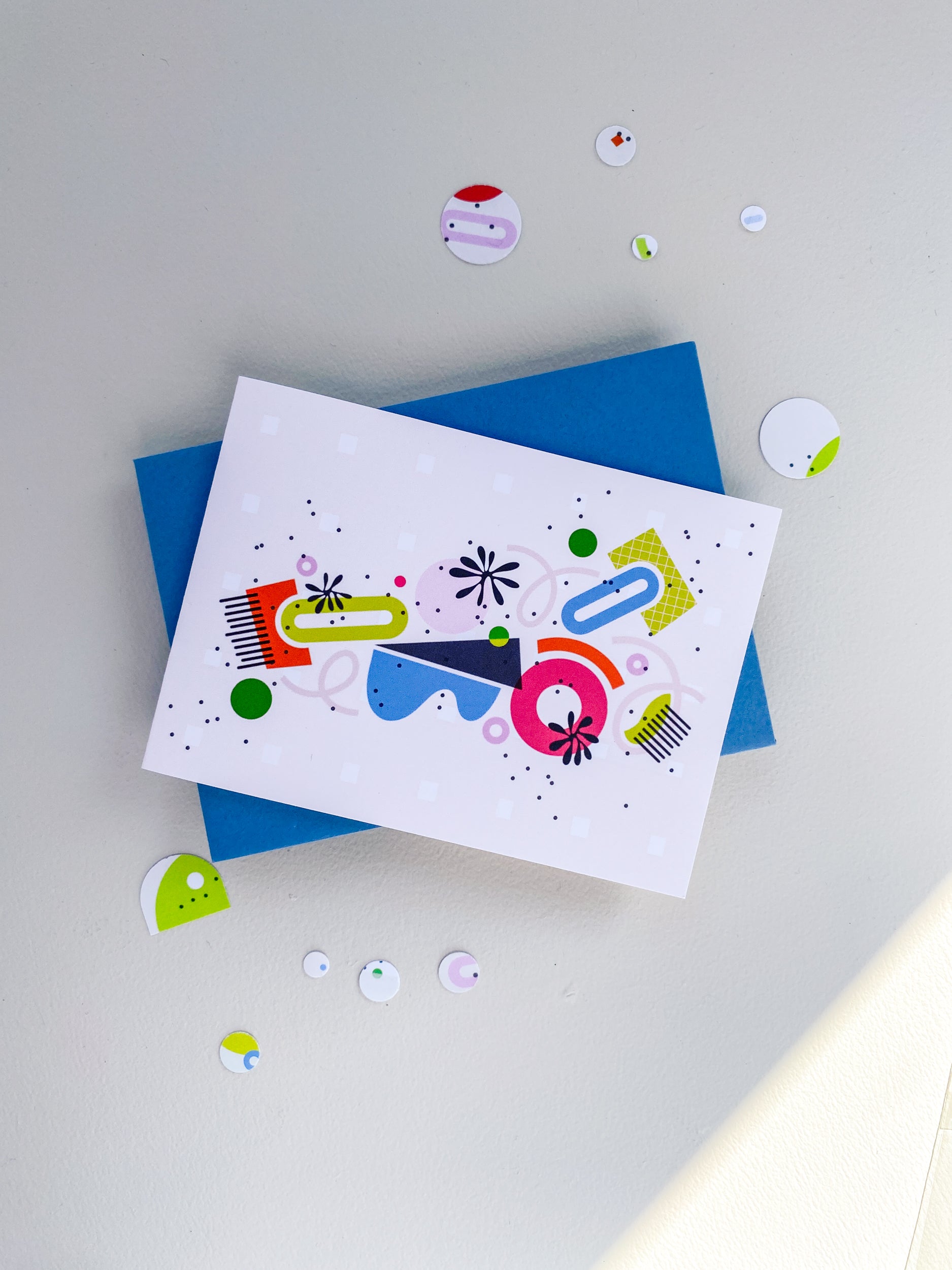 Bold Shapes Note Card Set – 3.5x4.875 Folded Cards (Set of 3)