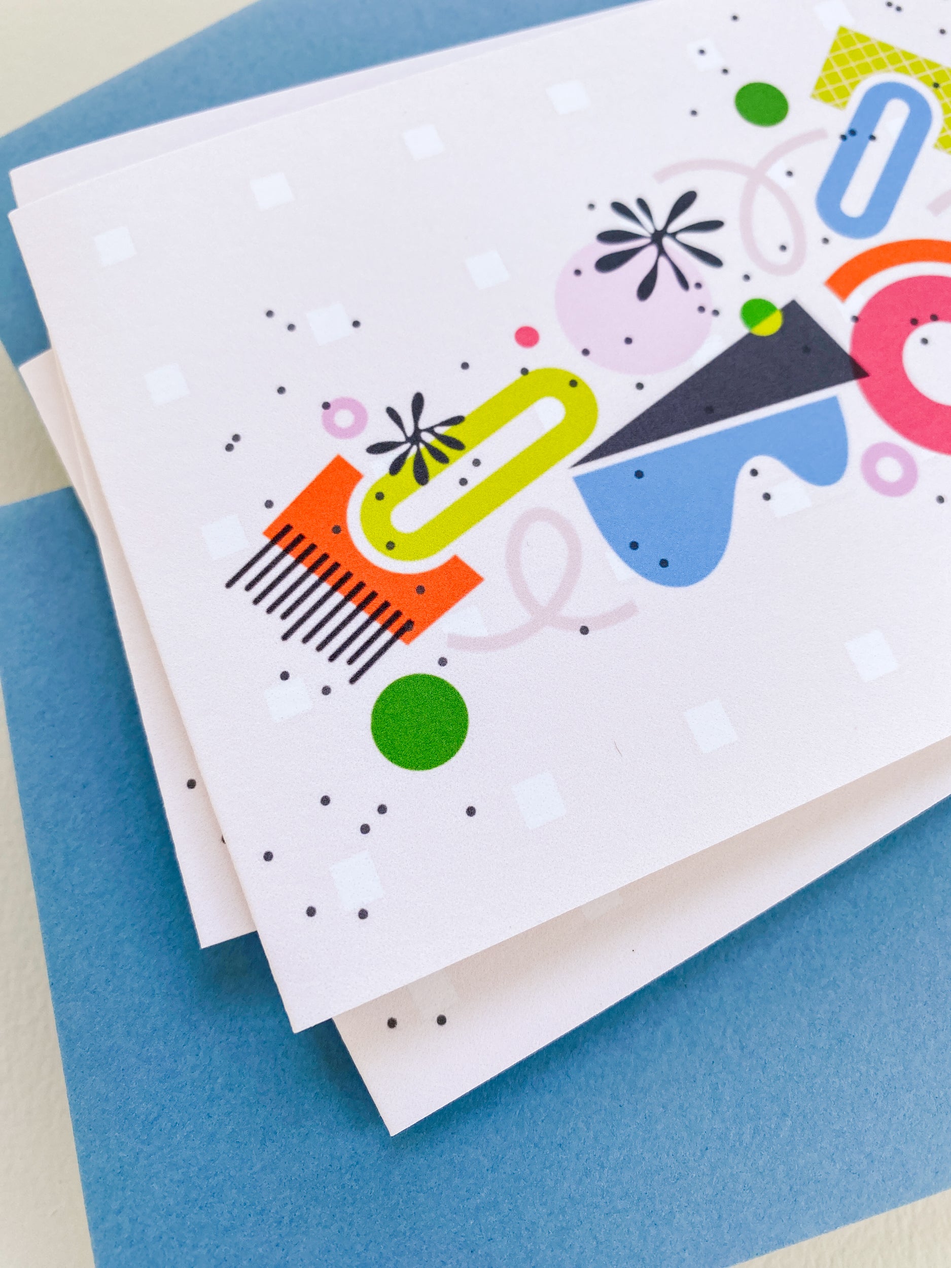 Bold Shapes Note Card Set – 3.5x4.875 Folded Cards (Set of 3)