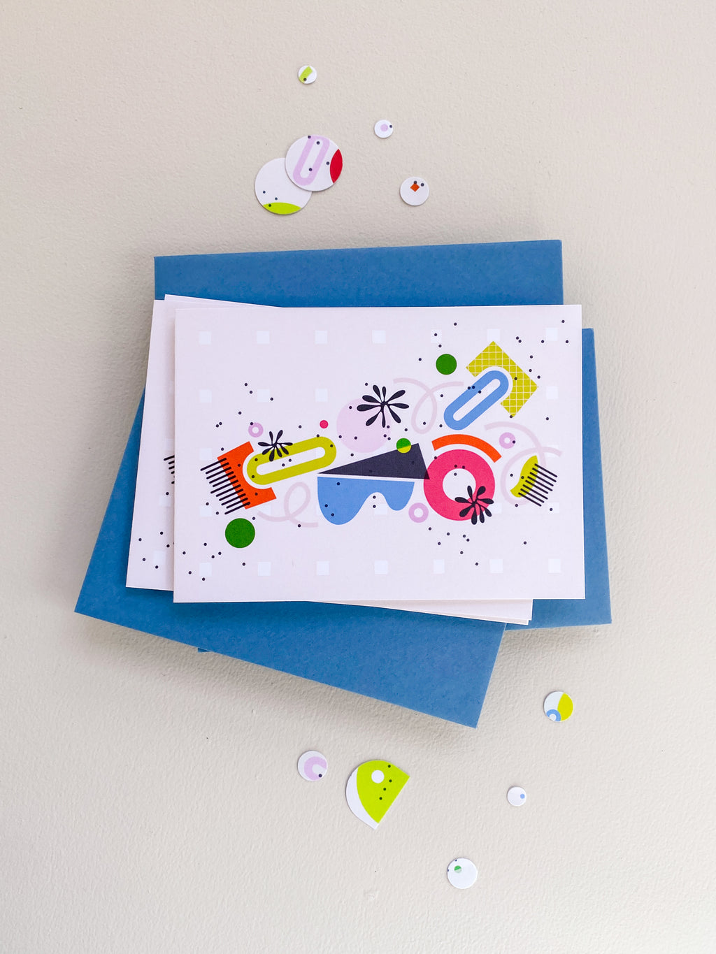 Bold Shapes Note Card Set – 3.5x4.875 Folded Cards (Set of 3)