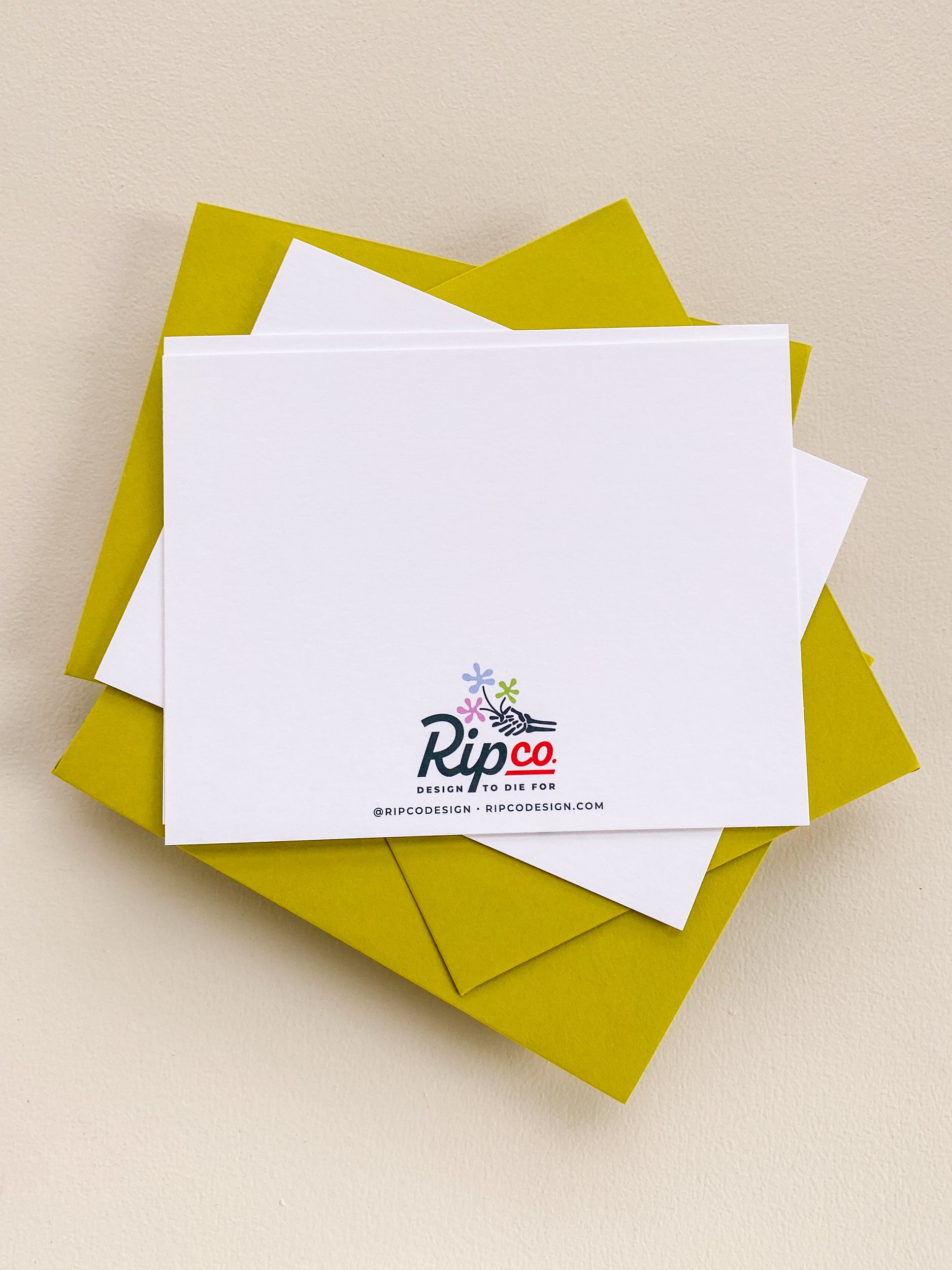 Bouncing Shapes Flat Note Card Set – 4.25x5.5 (Set of 3)