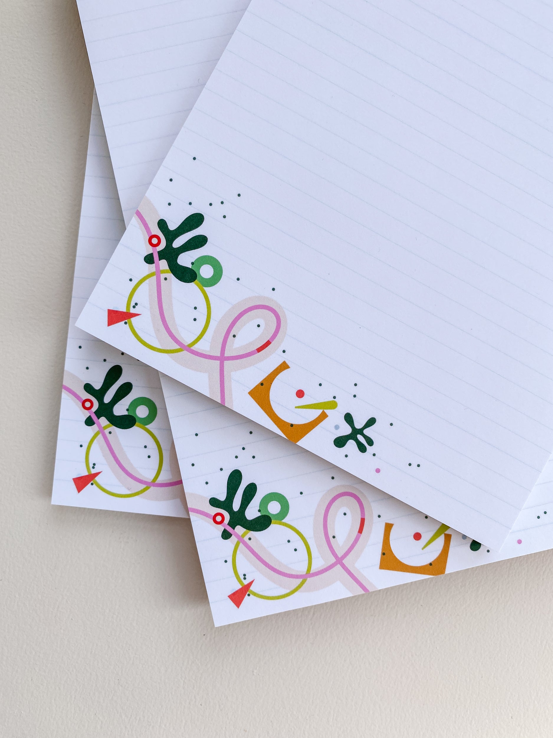 Confetti Curve - 5.5x8.5 Notepad (40 pages)