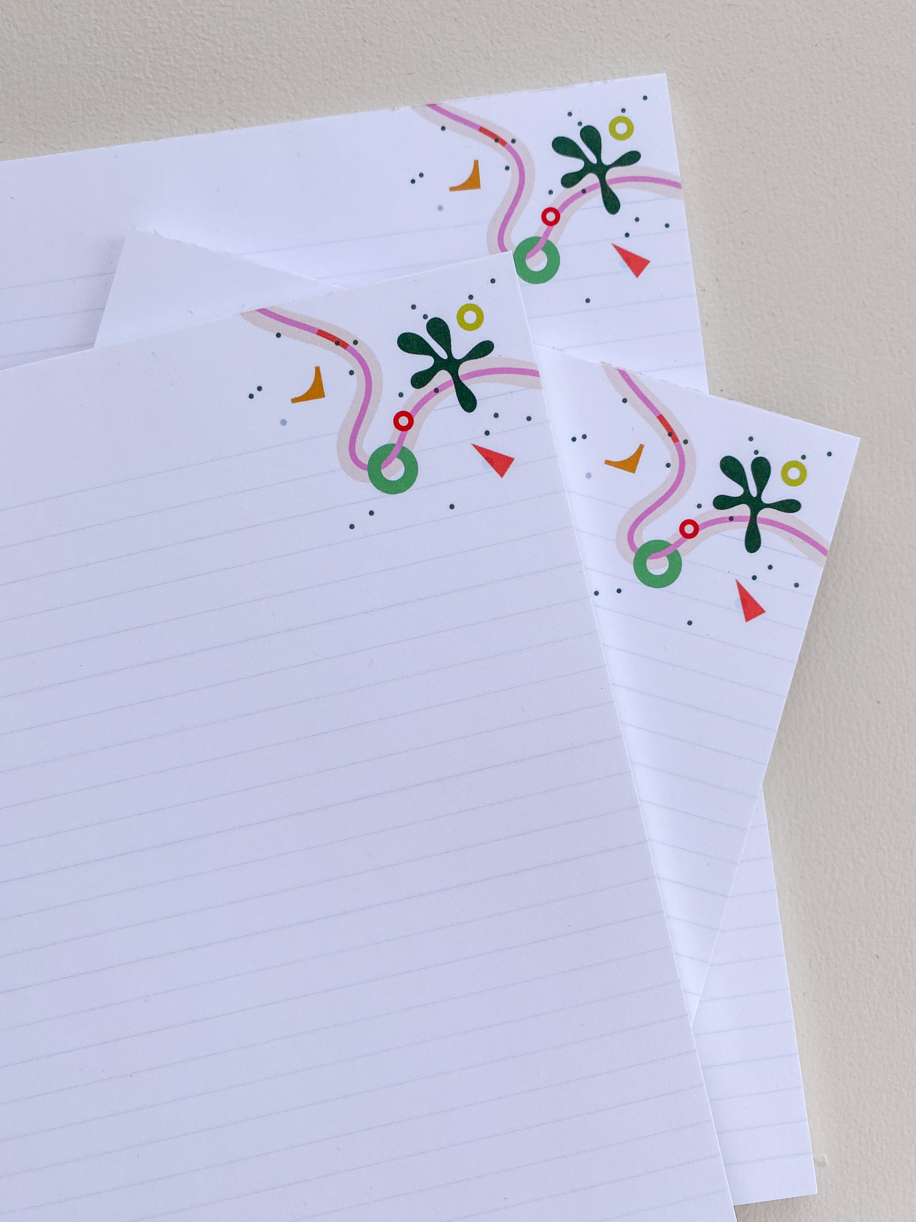 Confetti Curve - 5.5x8.5 Notepad (40 pages)