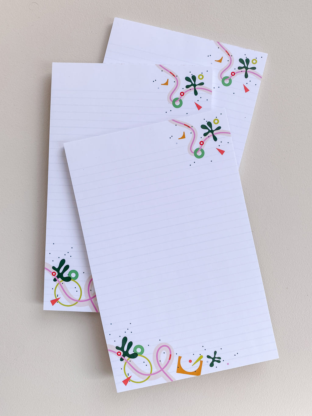 Confetti Curve - 5.5x8.5 Notepad (40 pages)