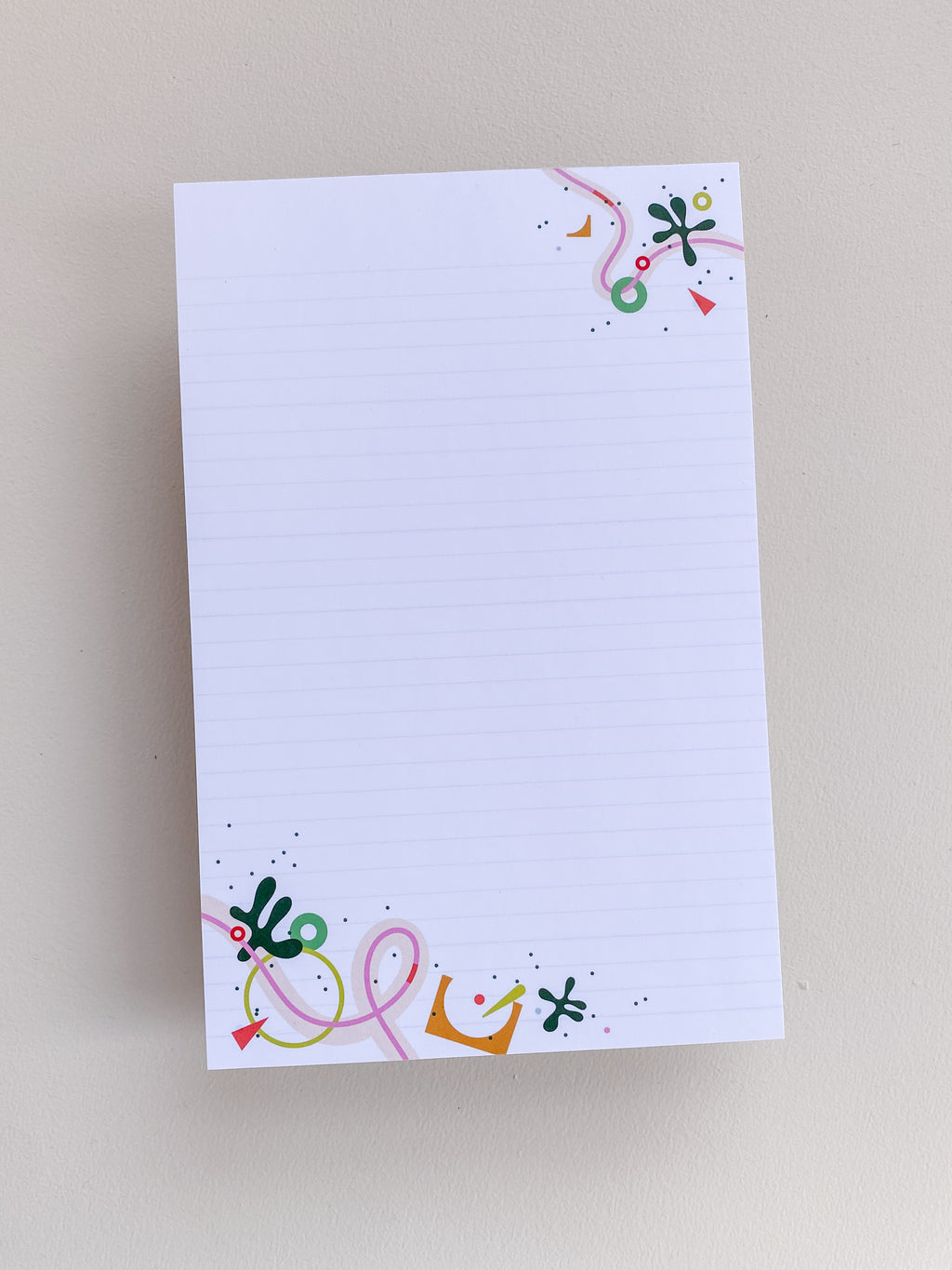 Confetti Curve - 5.5x8.5 Notepad (40 pages)