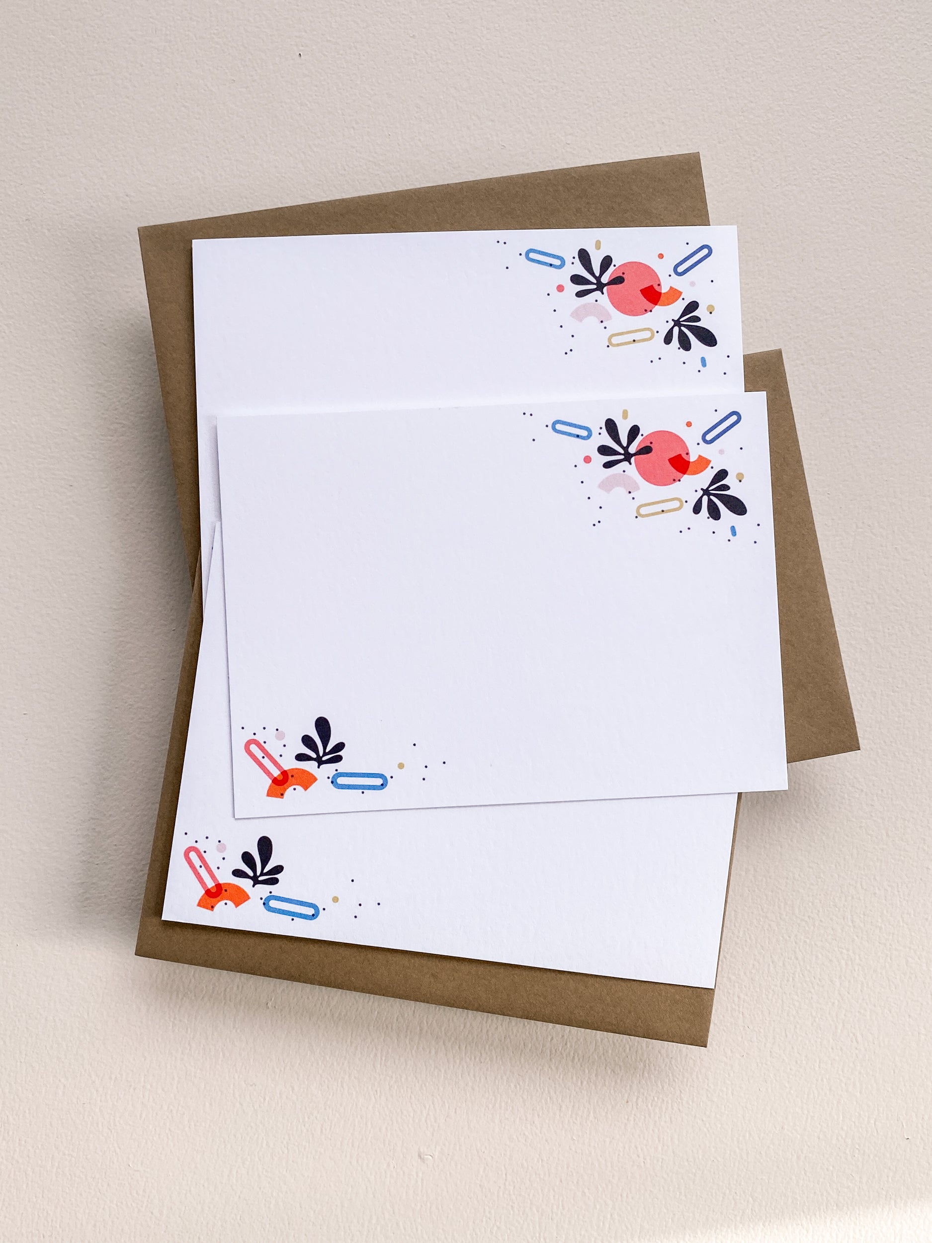 Fall Vibes Flat Note Card Set – 3.5x4.875 (Set of 3)