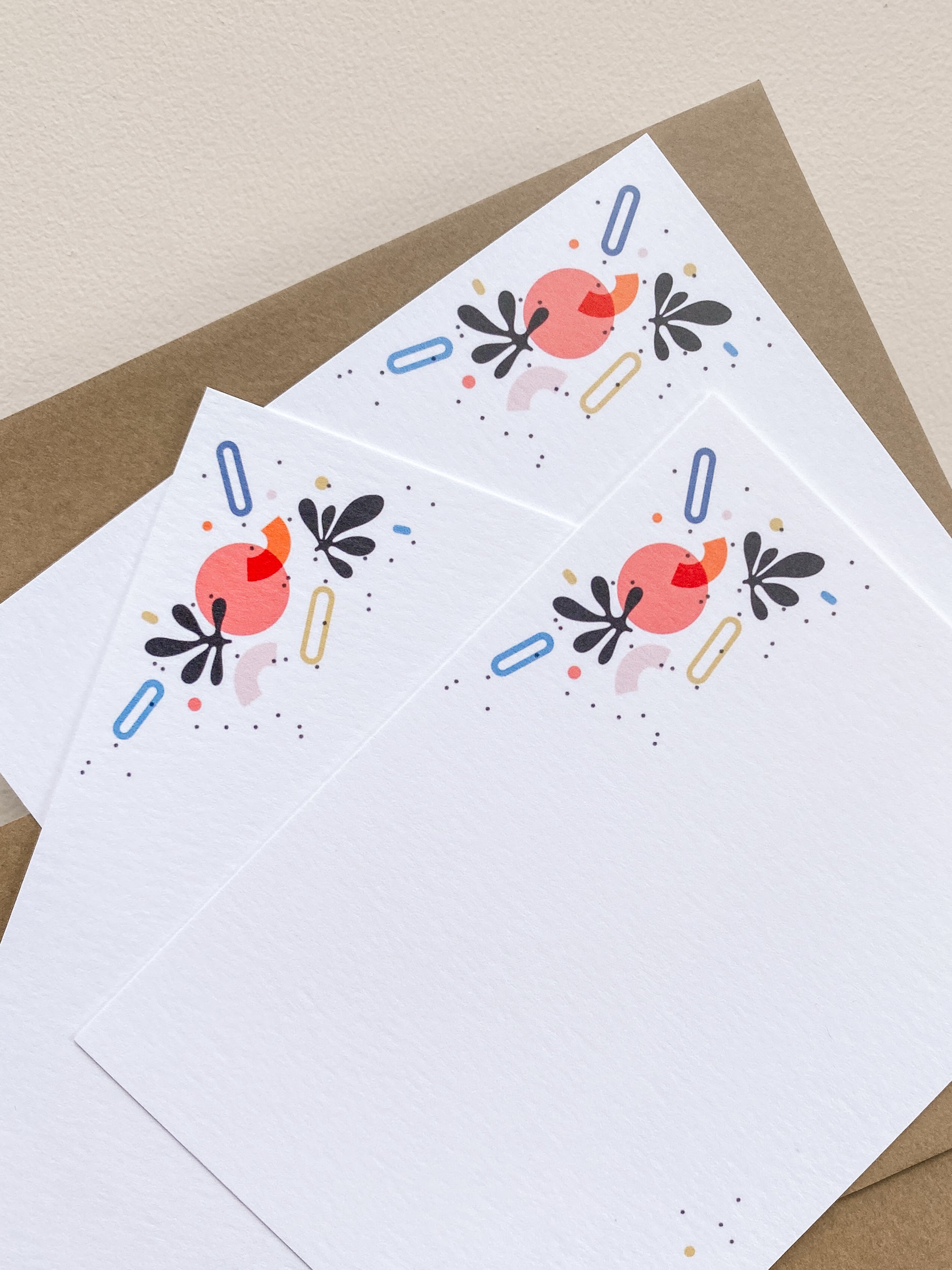 Fall Vibes Flat Note Card Set – 3.5x4.875 (Set of 3)