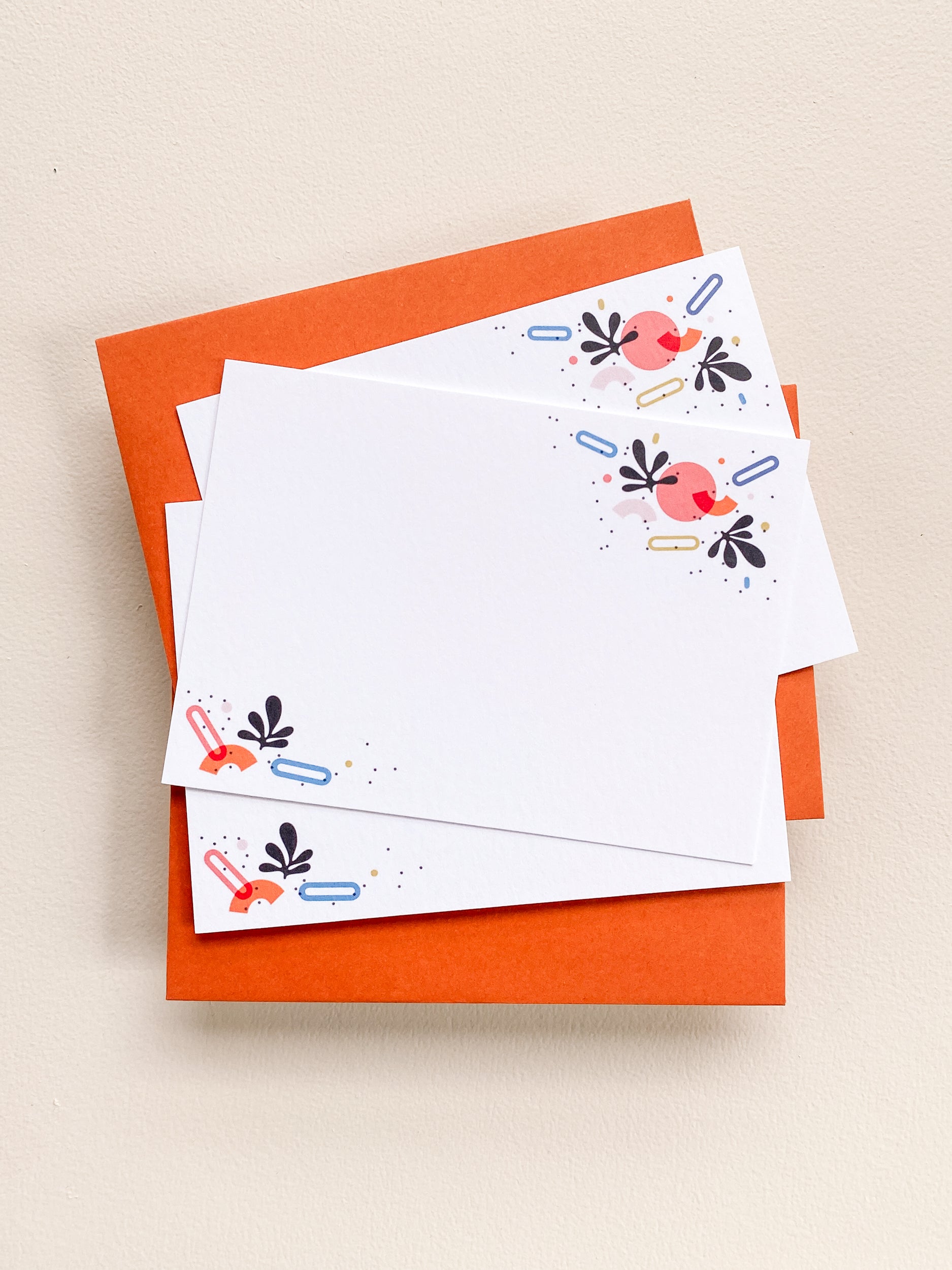 Fall Vibes Flat Note Card Set – 3.5x4.875 (Set of 3)