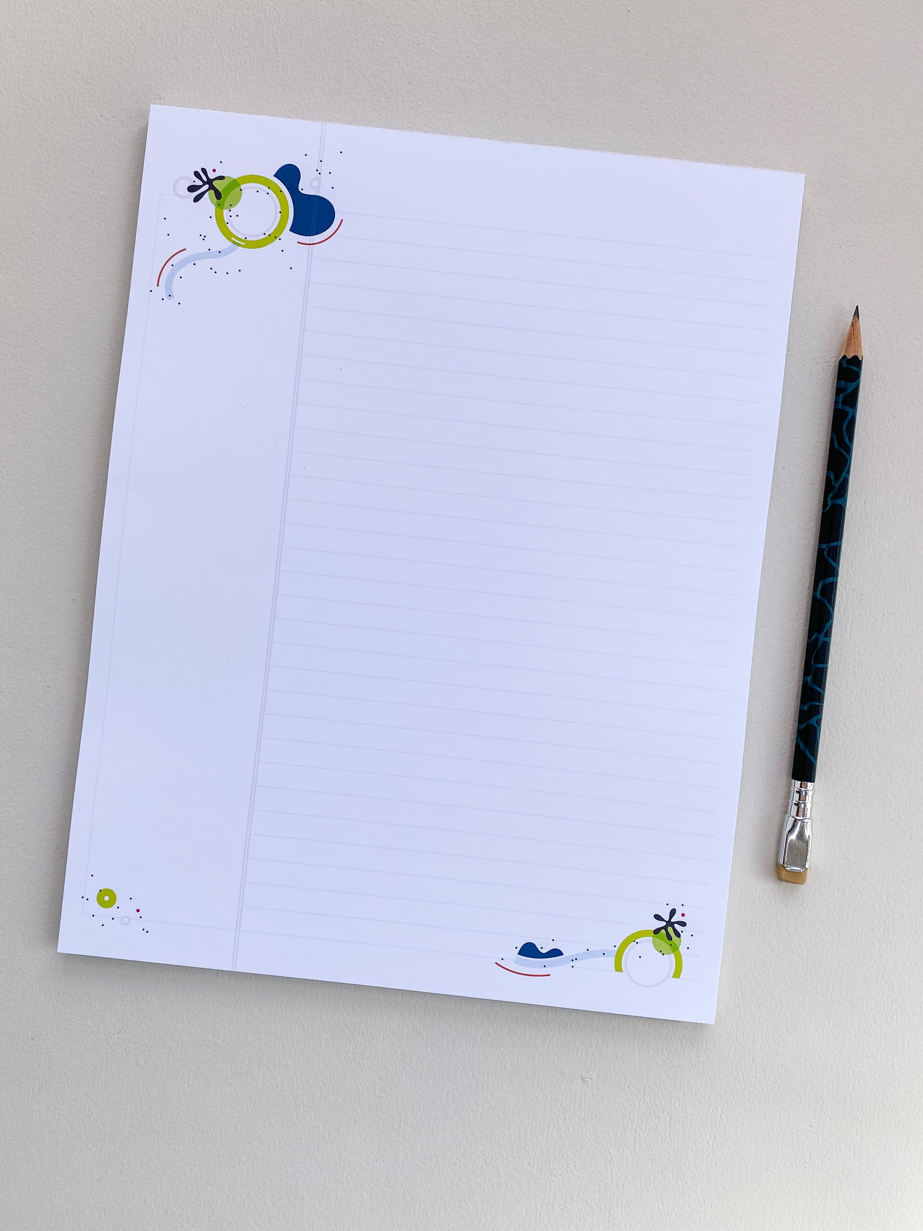 Green Circle Legal Pad - 8.5x11 Notepad (40 Pages)