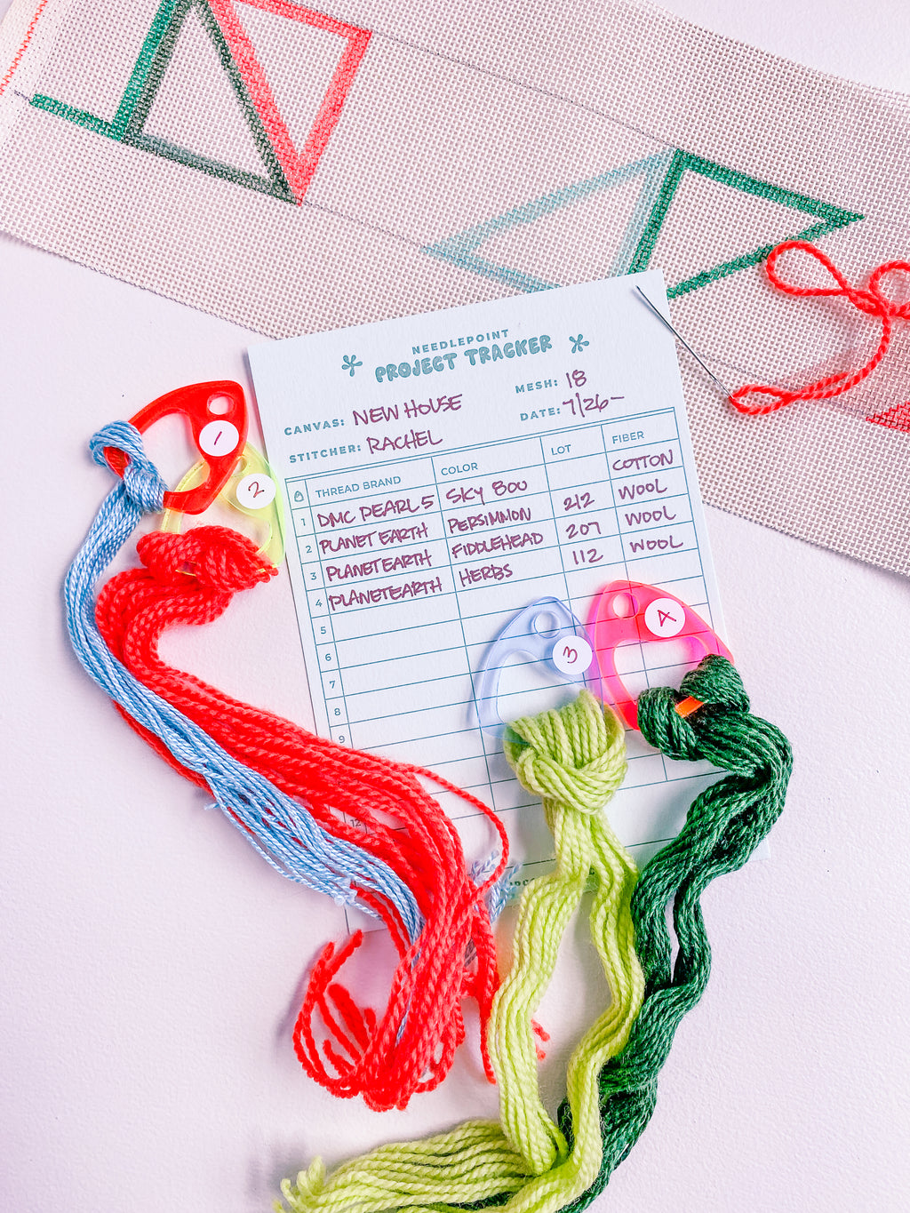 Needlepoint Project Trackers