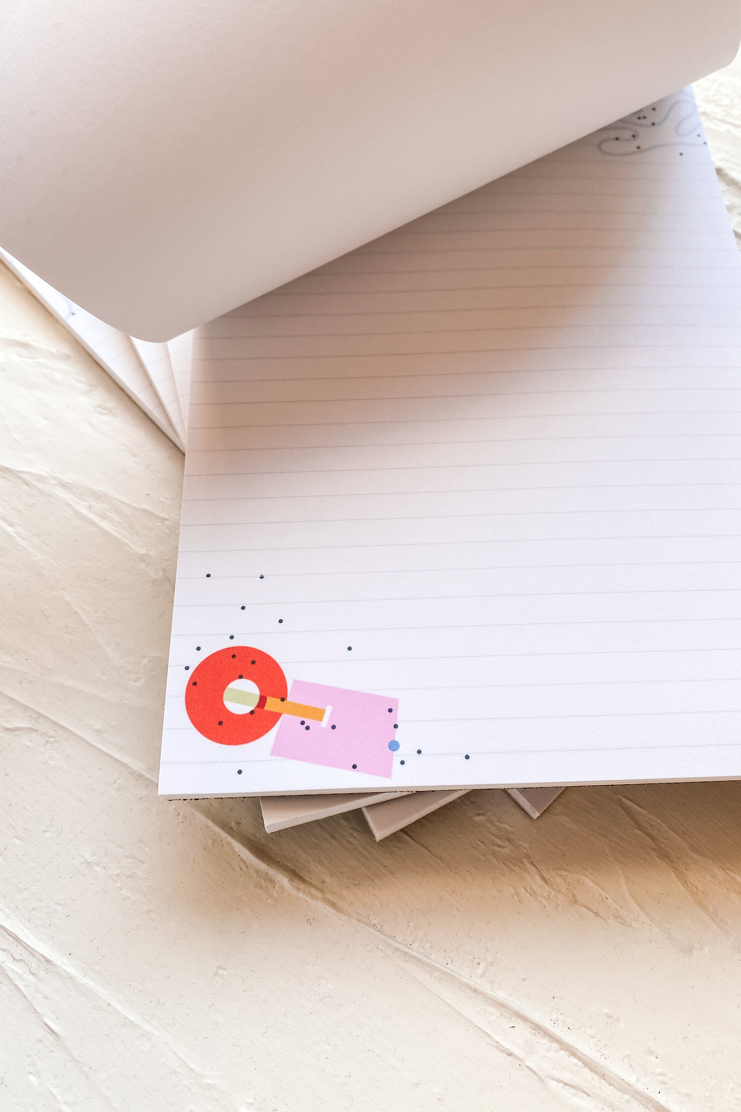 Purple Squiggle - 5.5x8.5 Notepad (40 pages)