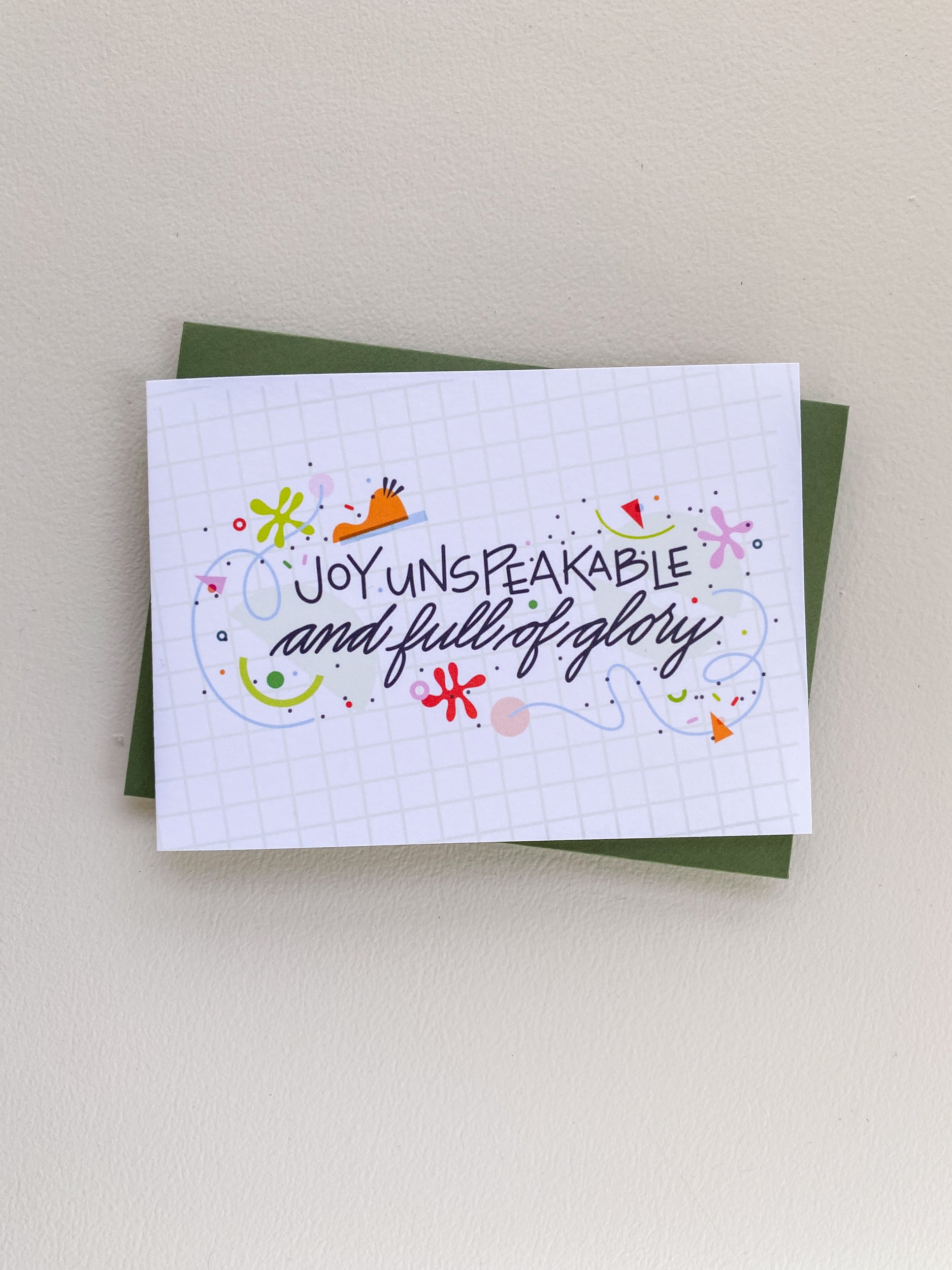 Joy Unspeakable Note Card Set – 3.5x4.875 Folded Cards (Set of 3)