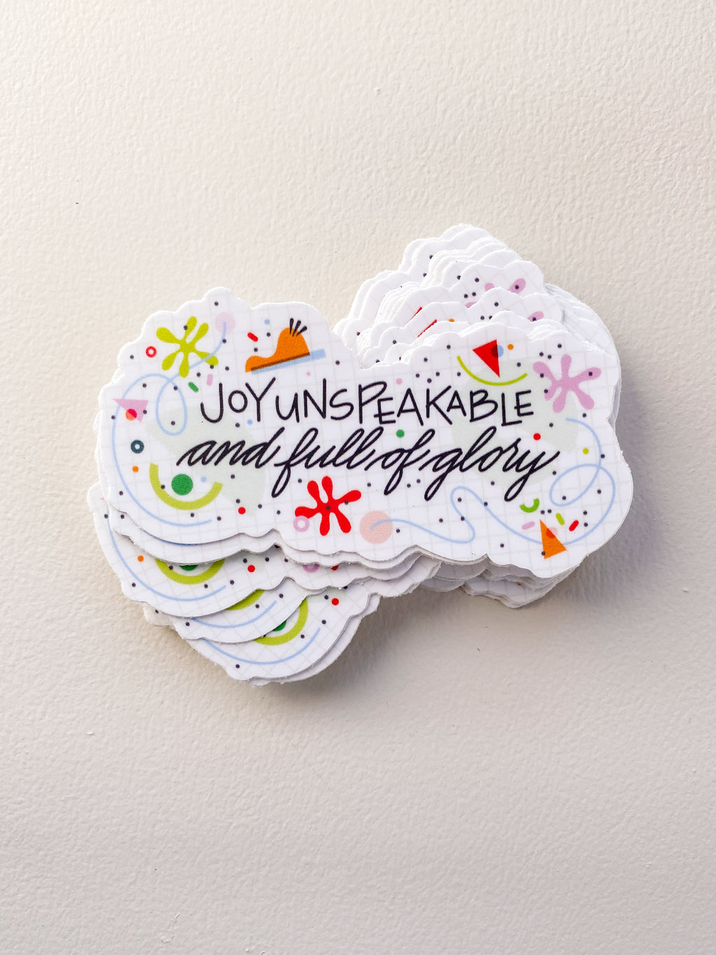 Joy Unspeakable Sticker - Matte Vinyl