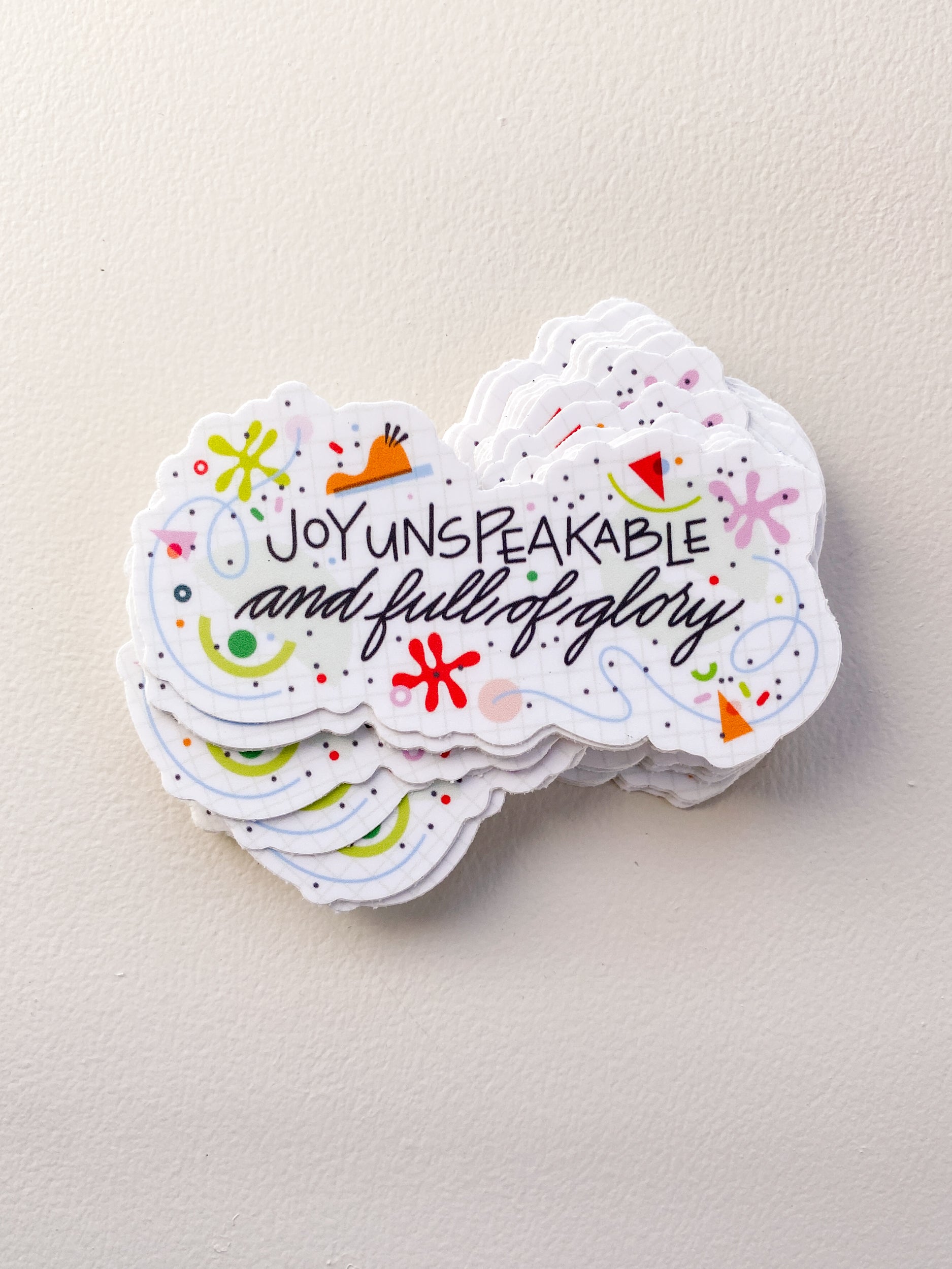 Joy Unspeakable Sticker - Matte Vinyl