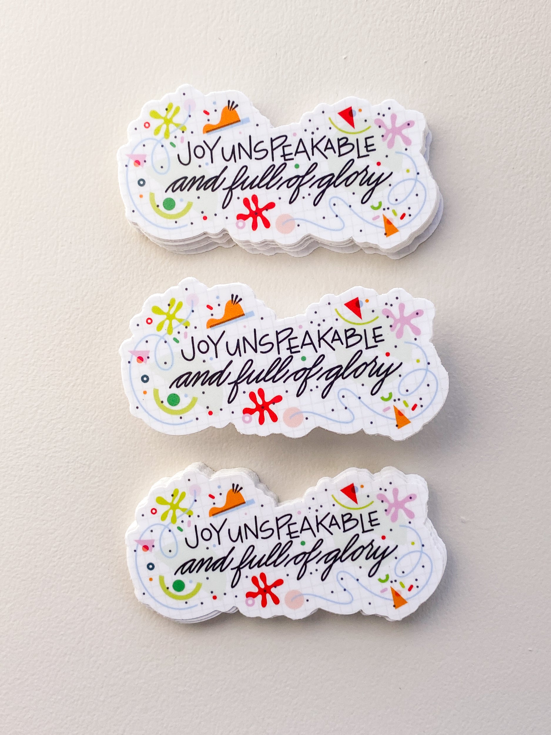 Joy Unspeakable Sticker - Matte Vinyl