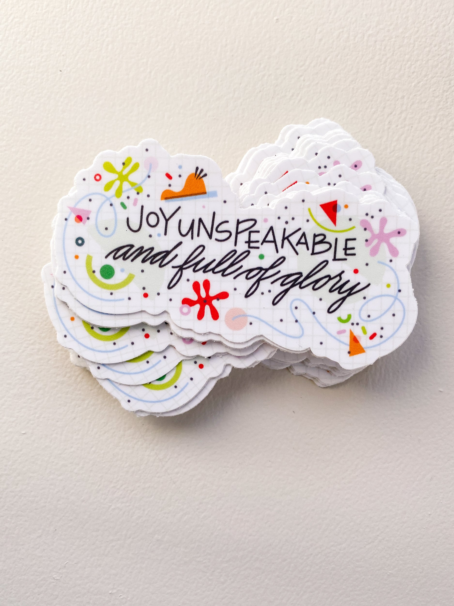 Joy Unspeakable Sticker - Matte Vinyl