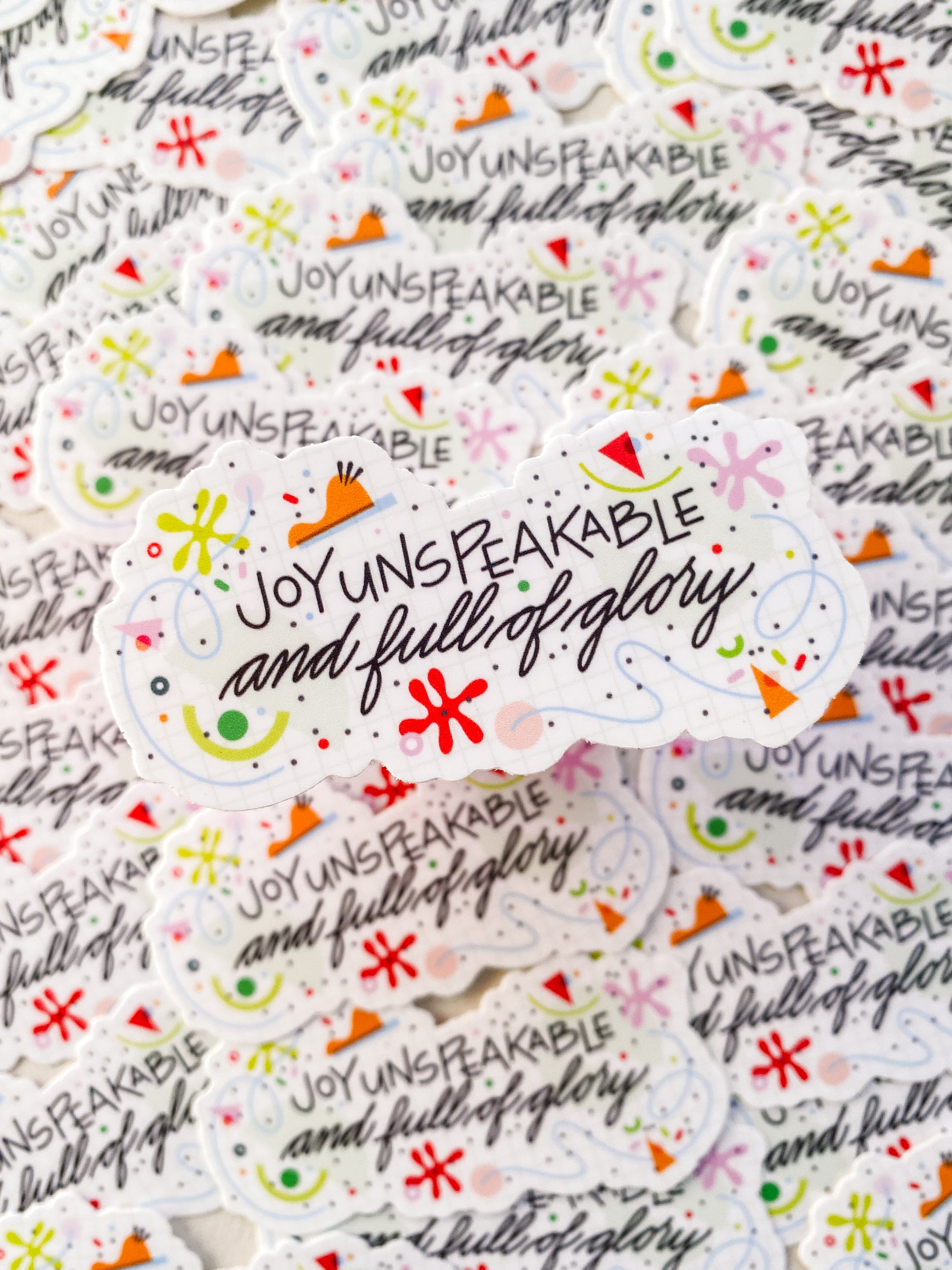 Joy Unspeakable Sticker - Matte Vinyl