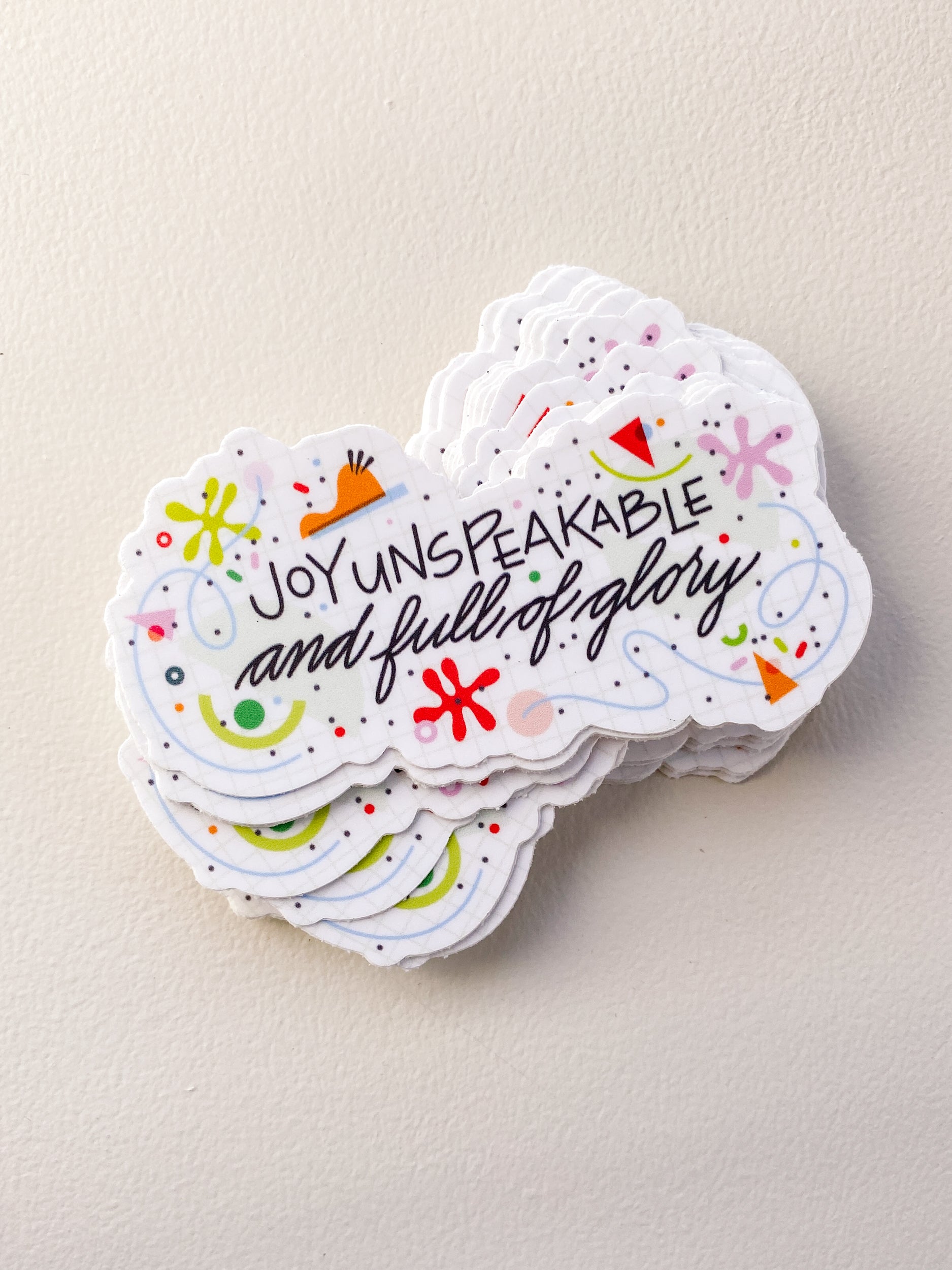 Joy Unspeakable Sticker - Matte Vinyl