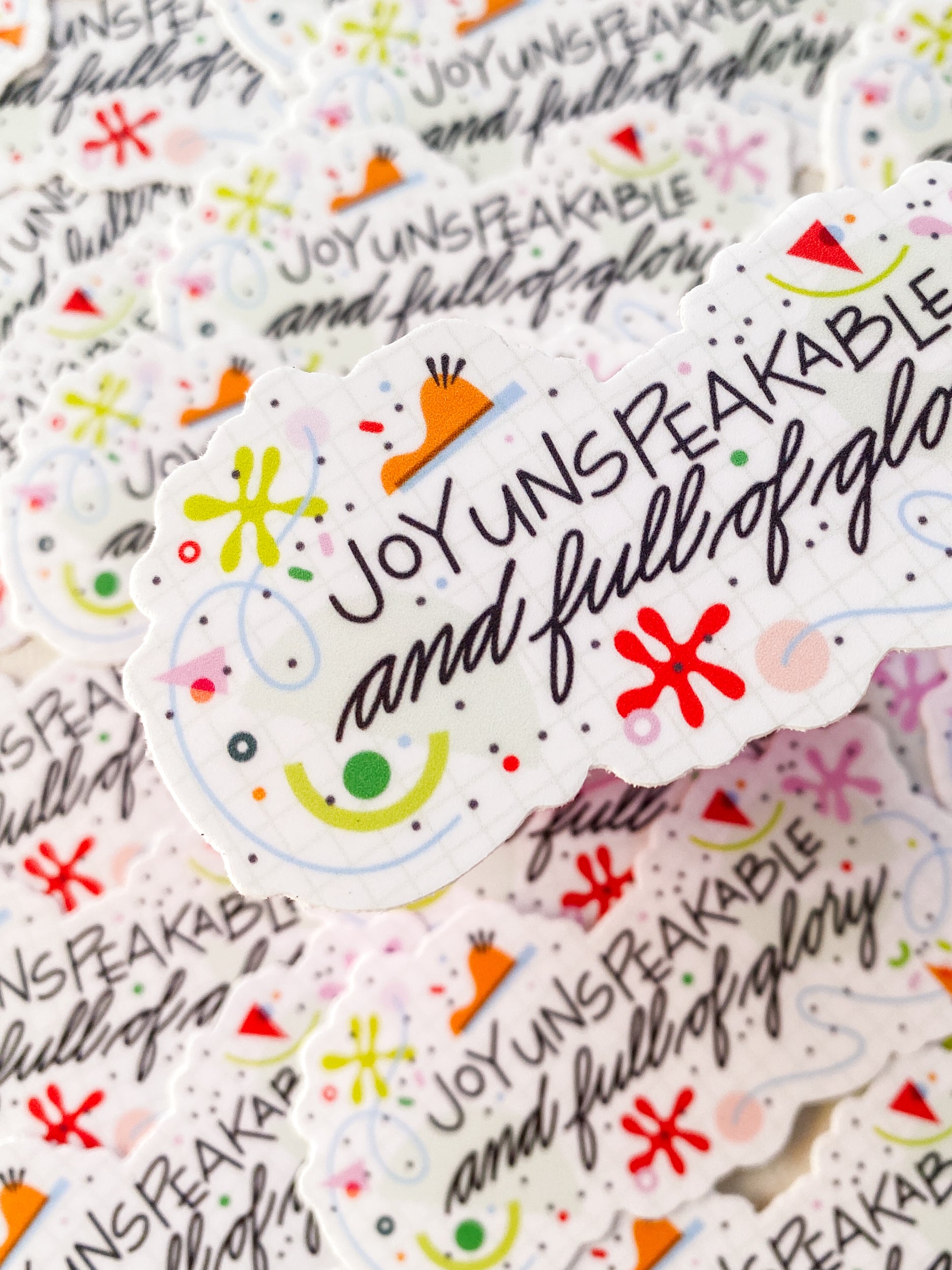 Joy Unspeakable Sticker - Matte Vinyl