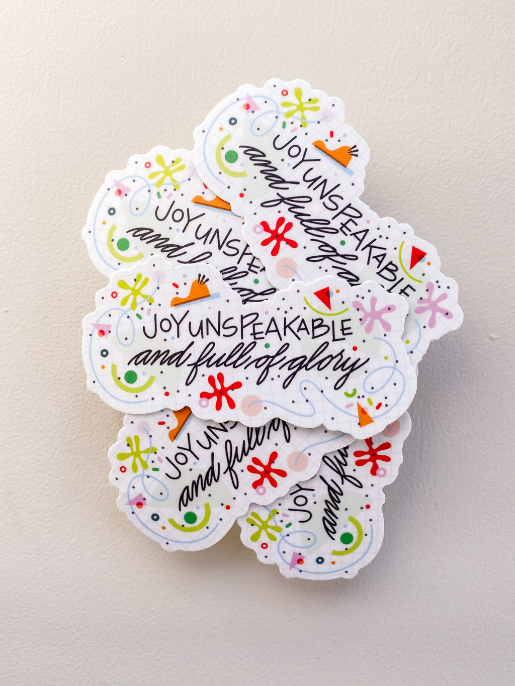 Joy Unspeakable Sticker - Matte Vinyl
