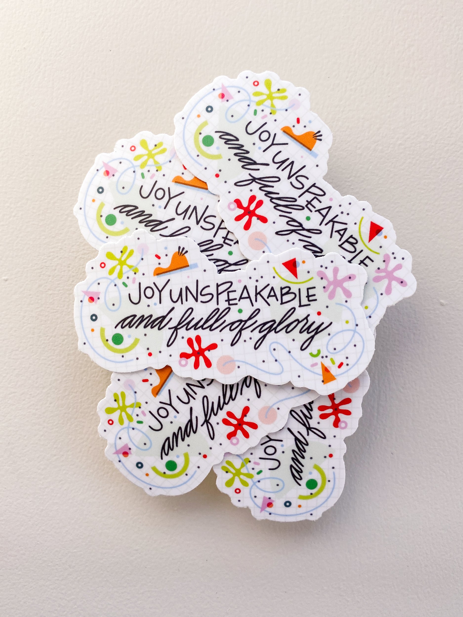 Joy Unspeakable Sticker - Matte Vinyl