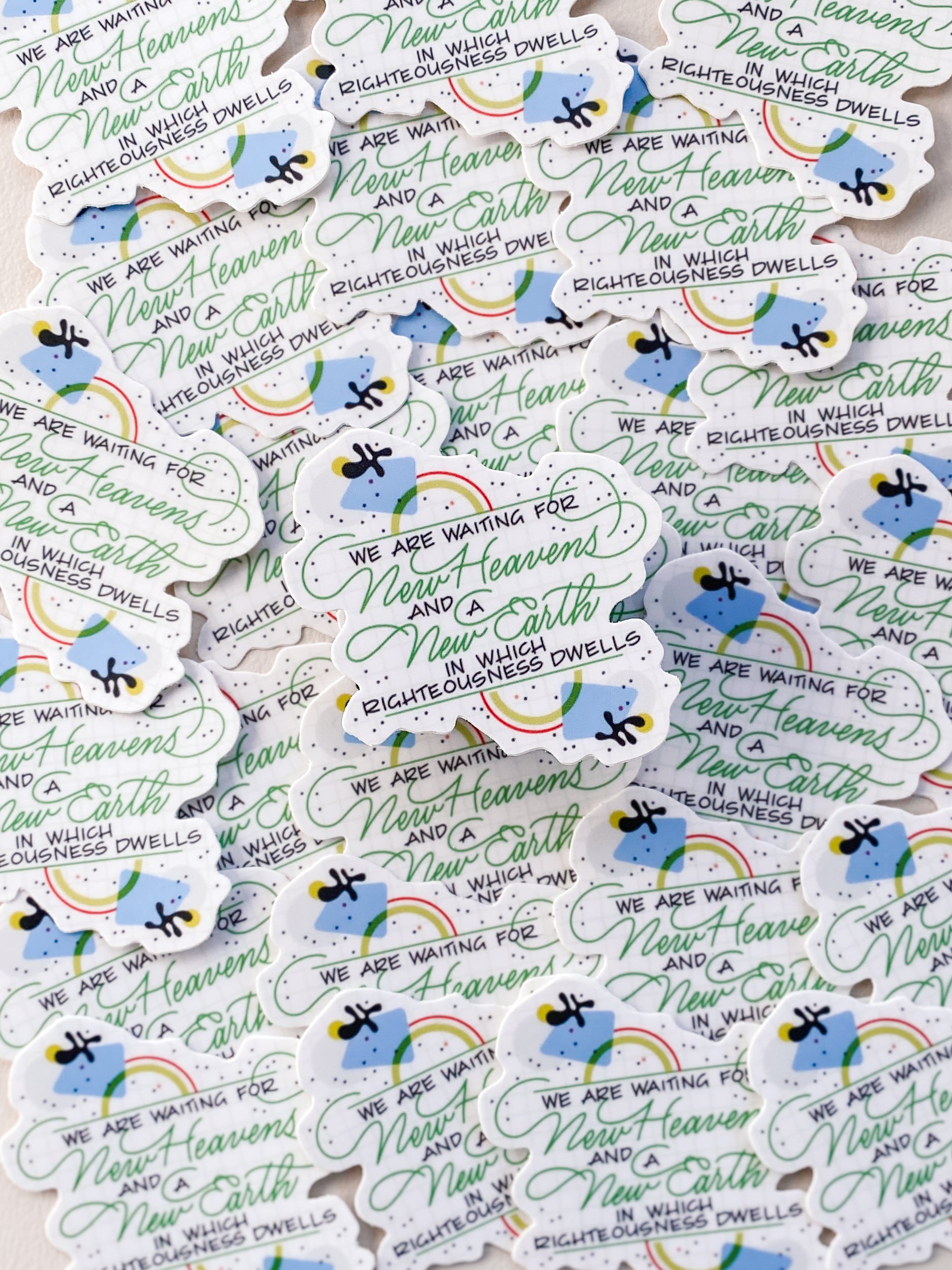 New Heavens and New Earth Sticker