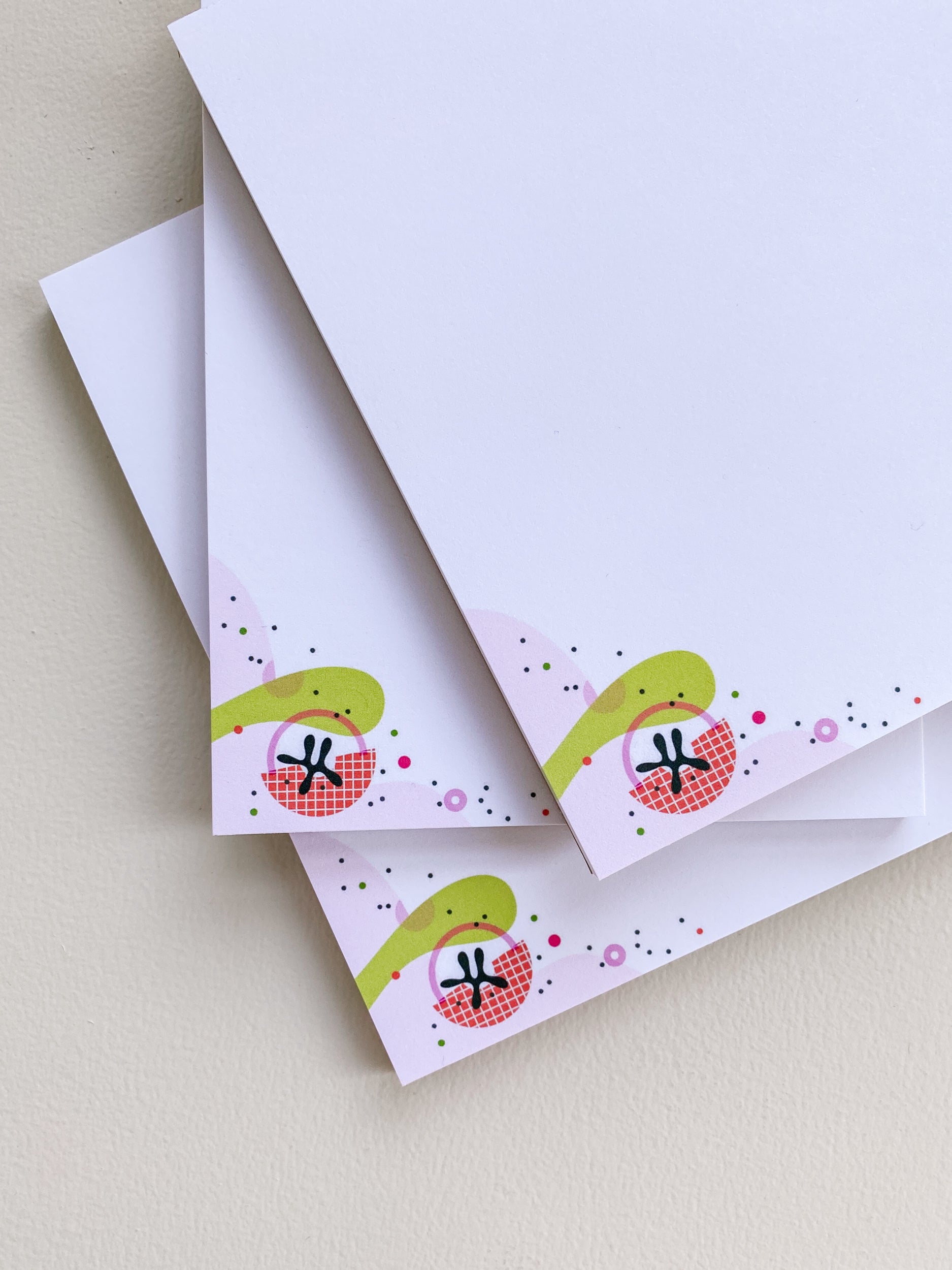 Pink Corners - 4.25x5.5 Notepad (40 pages)