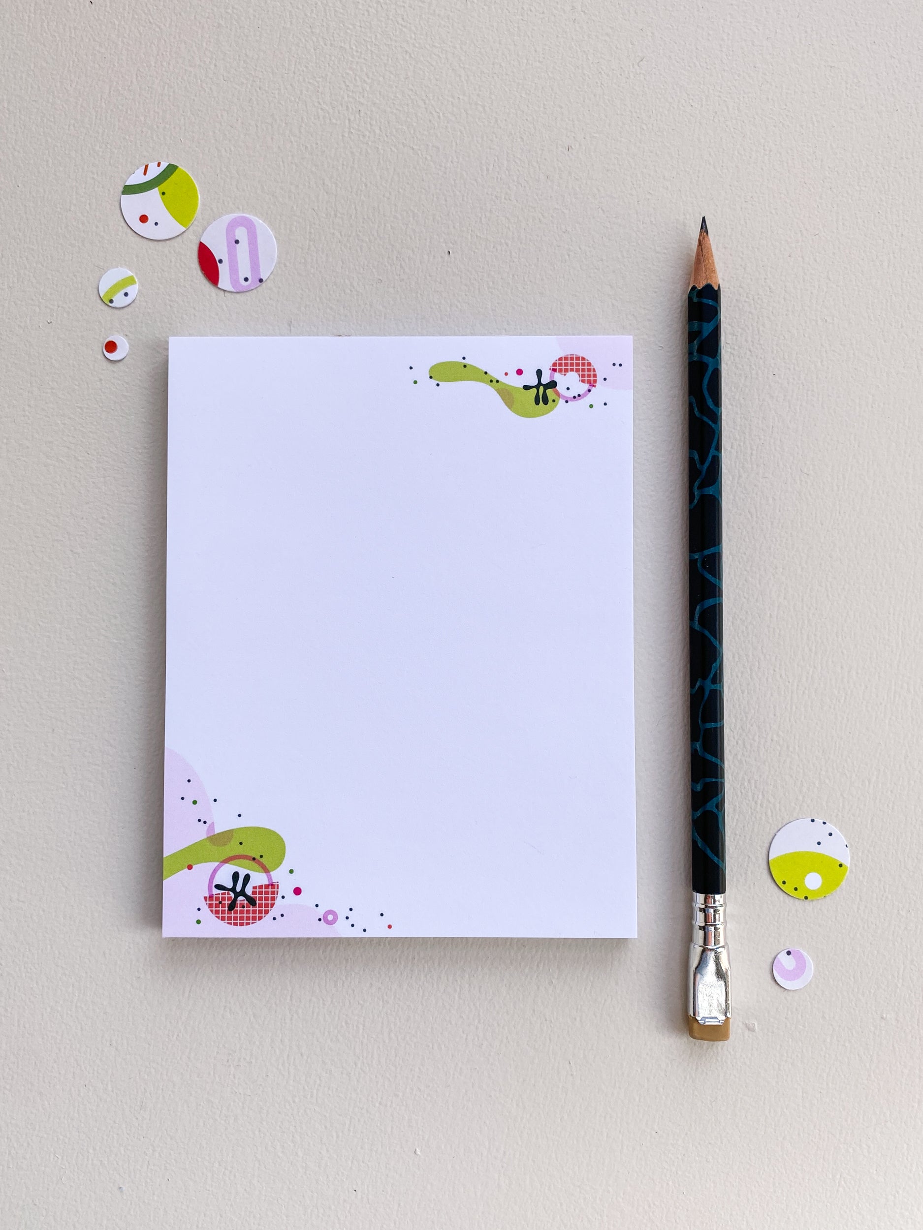 Pink Corners - 4.25x5.5 Notepad (40 pages)