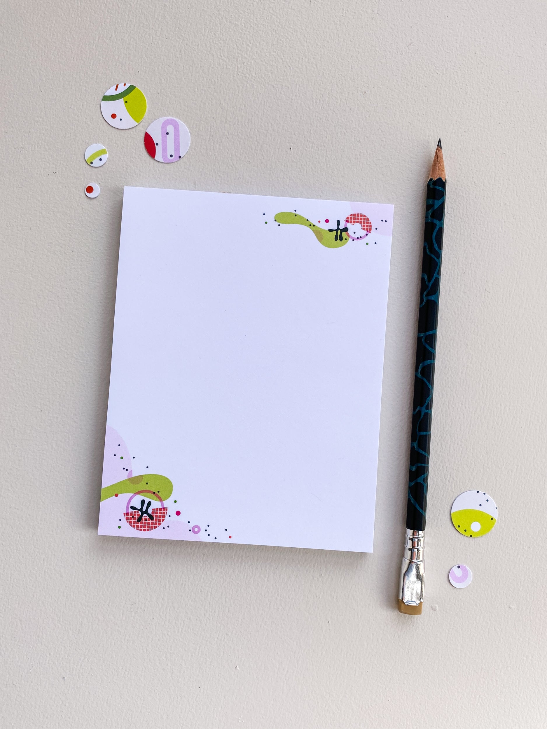 Pink Corners - 4.25x5.5 Notepad (40 pages)