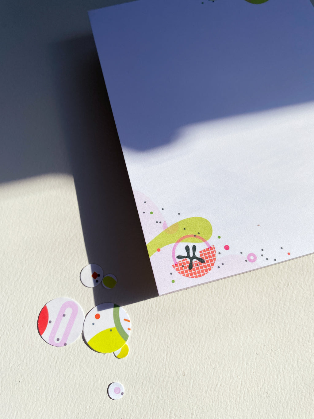 Pink Corners - 4.25x5.5 Notepad (40 pages)