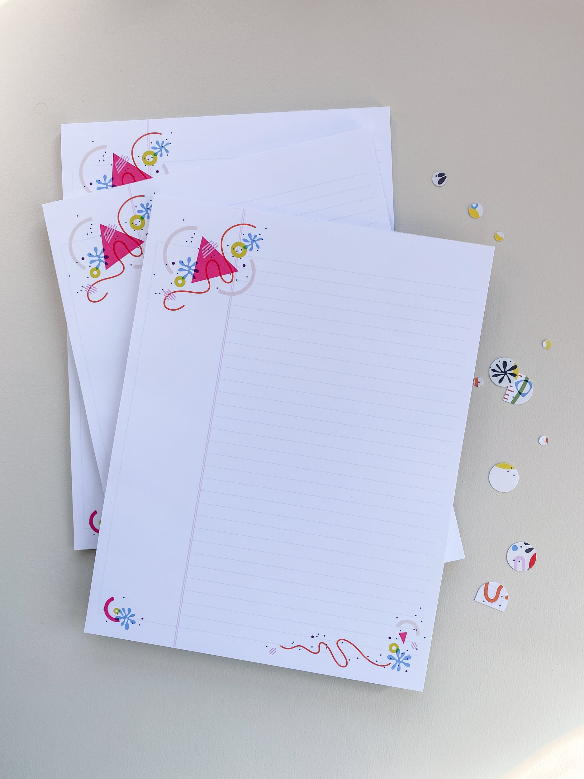 Pink Triangle Legal Pad - 8.5x11 Notepad (40 Pages)