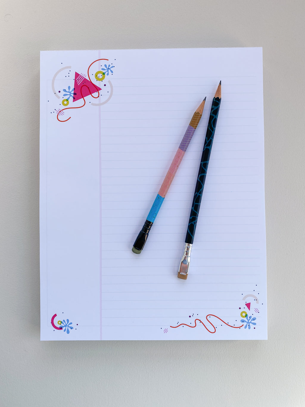 Pink Triangle Legal Pad - 8.5x11 Notepad (40 Pages)