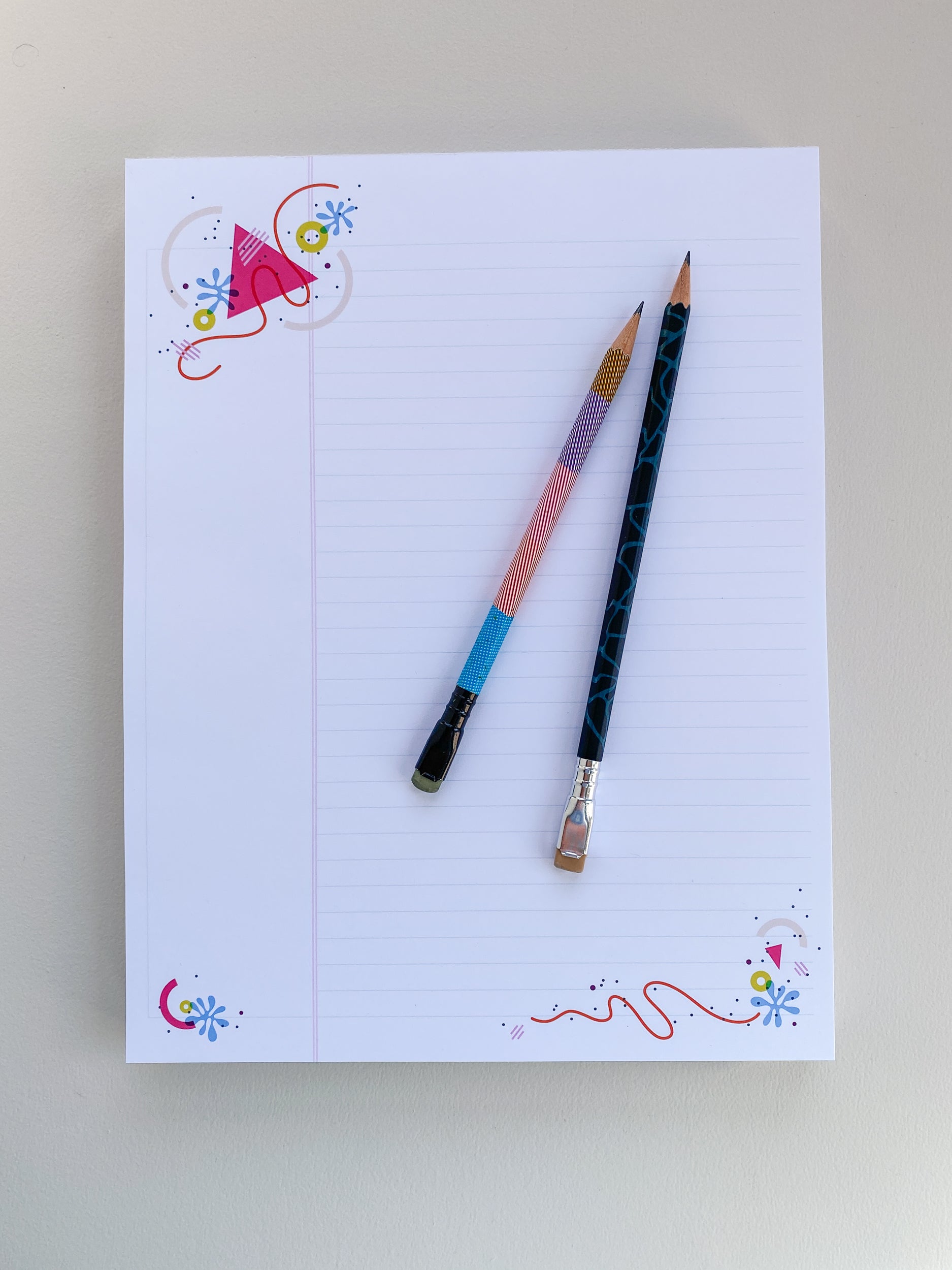 Pink Triangle Legal Pad - 8.5x11 Notepad (40 Pages)