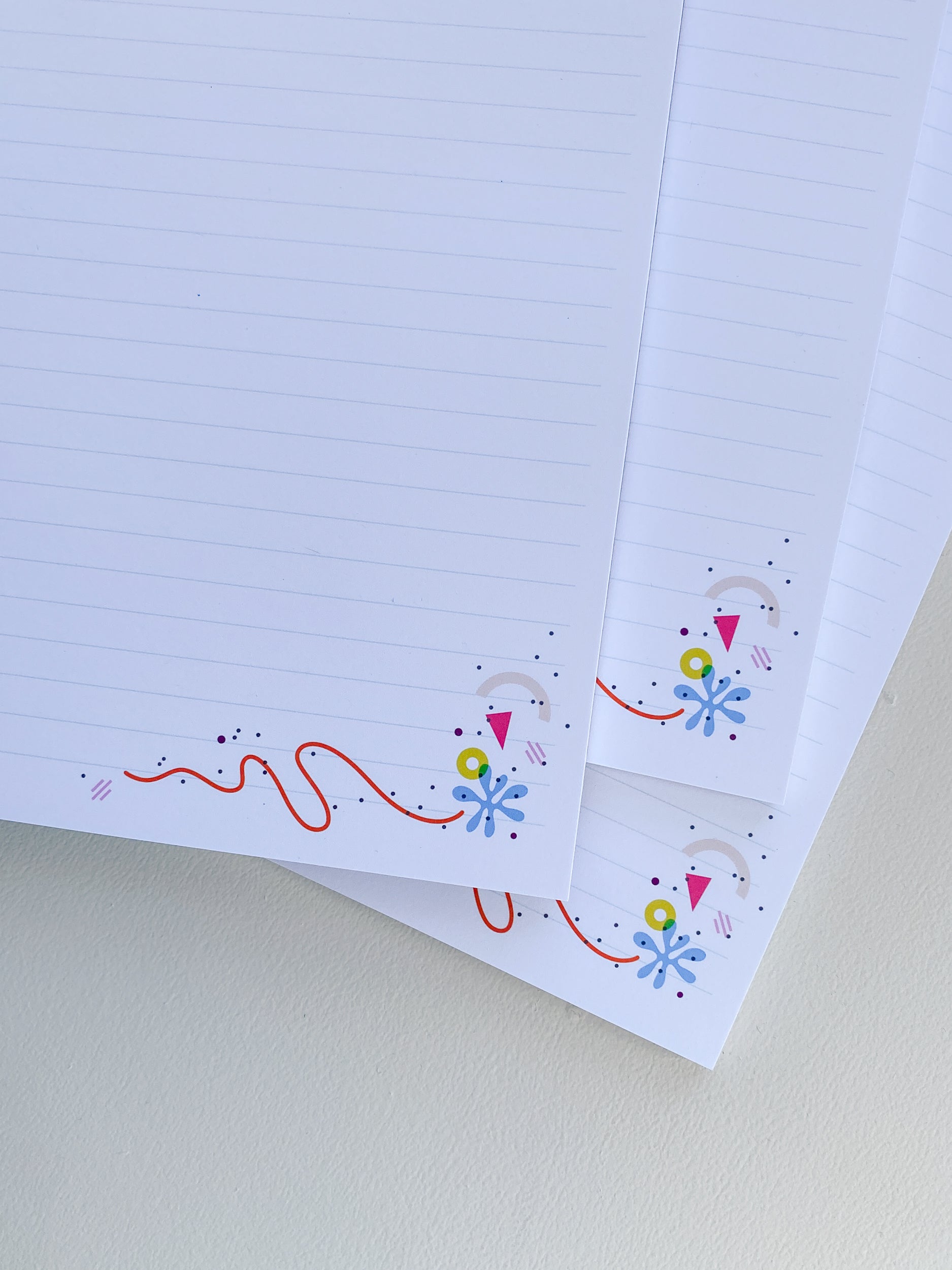 Pink Triangle Legal Pad - 8.5x11 Notepad (40 Pages)