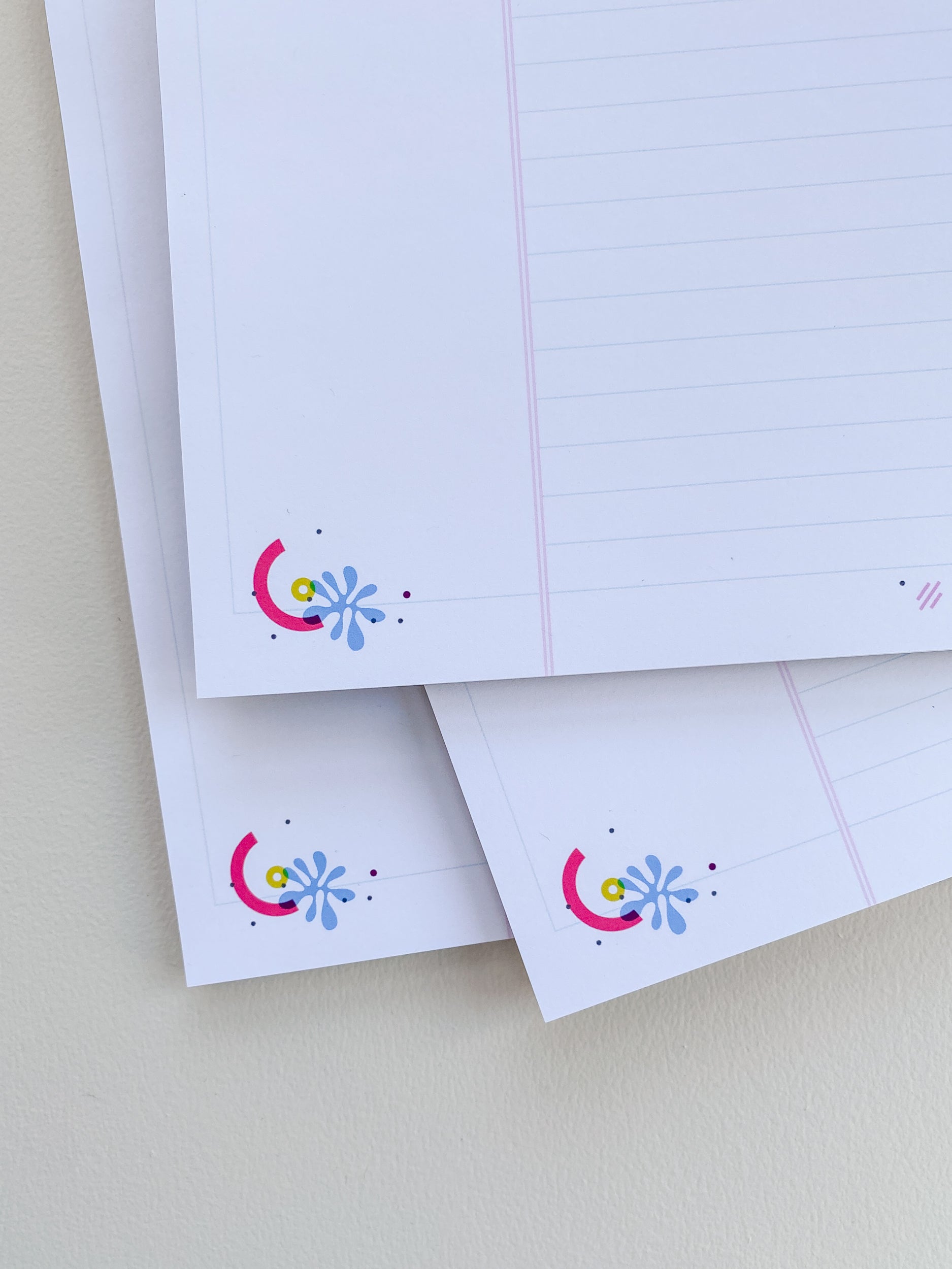 Pink Triangle Legal Pad - 8.5x11 Notepad (40 Pages)