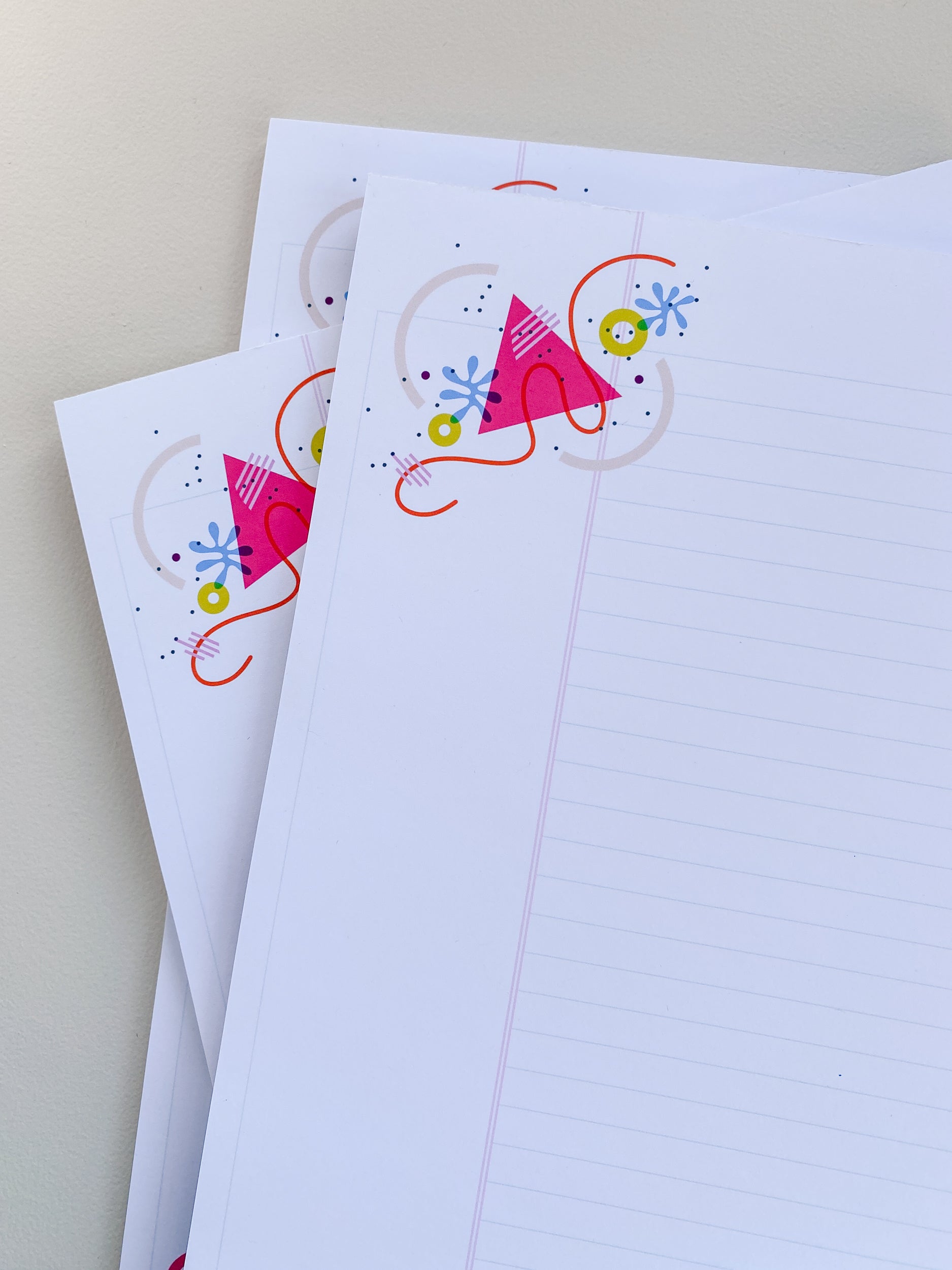 Pink Triangle Legal Pad - 8.5x11 Notepad (40 Pages)