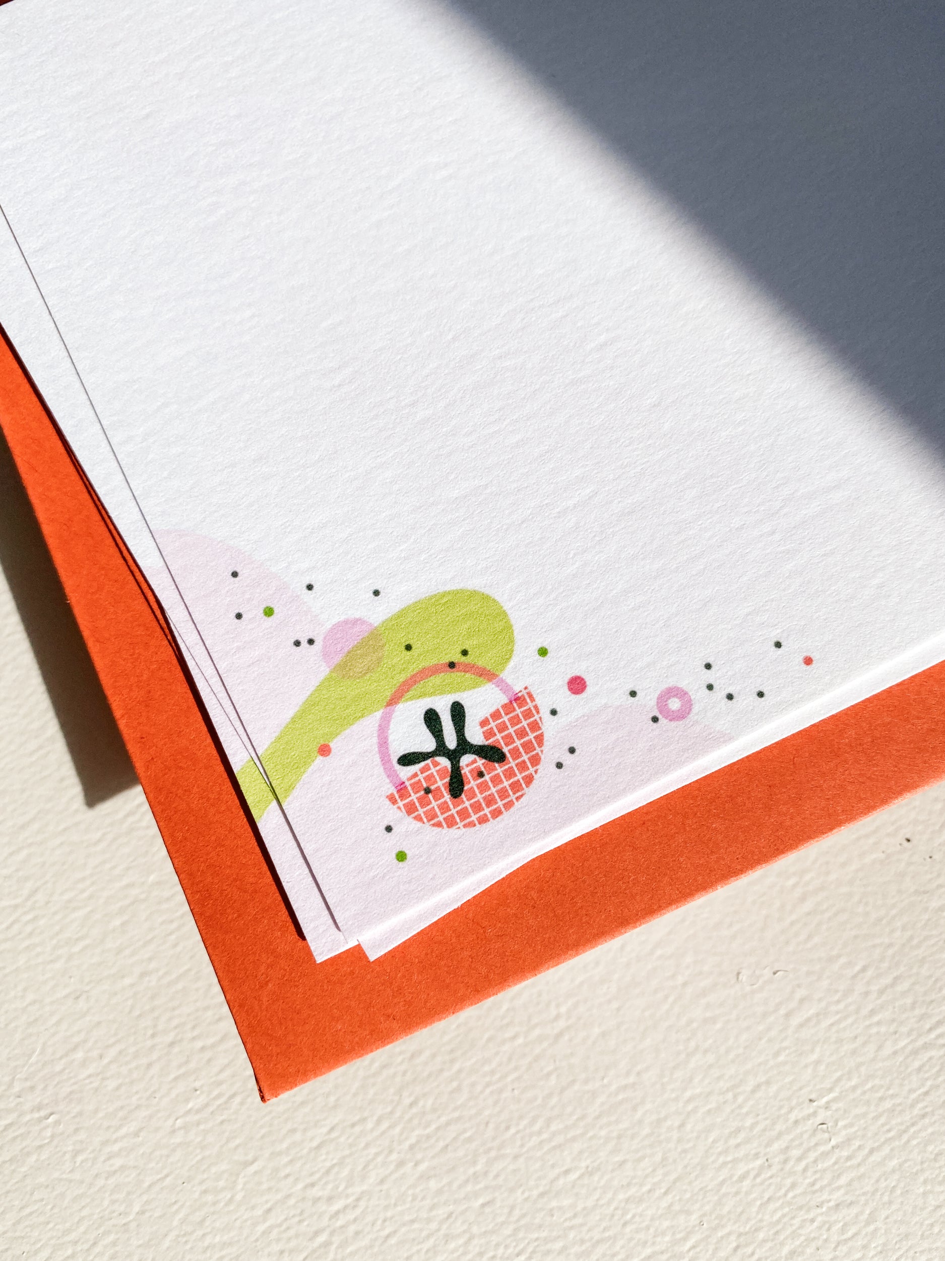Pink Corners Flat Note Set – 4.25x5.5 (Set of 3)