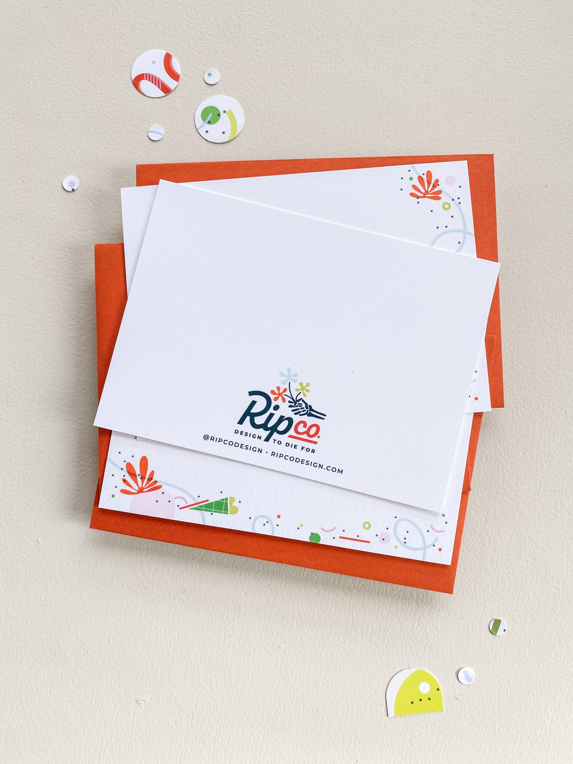 Spring Vibes Flat Note Card Set – 3.5x4.875 (Set of 3)