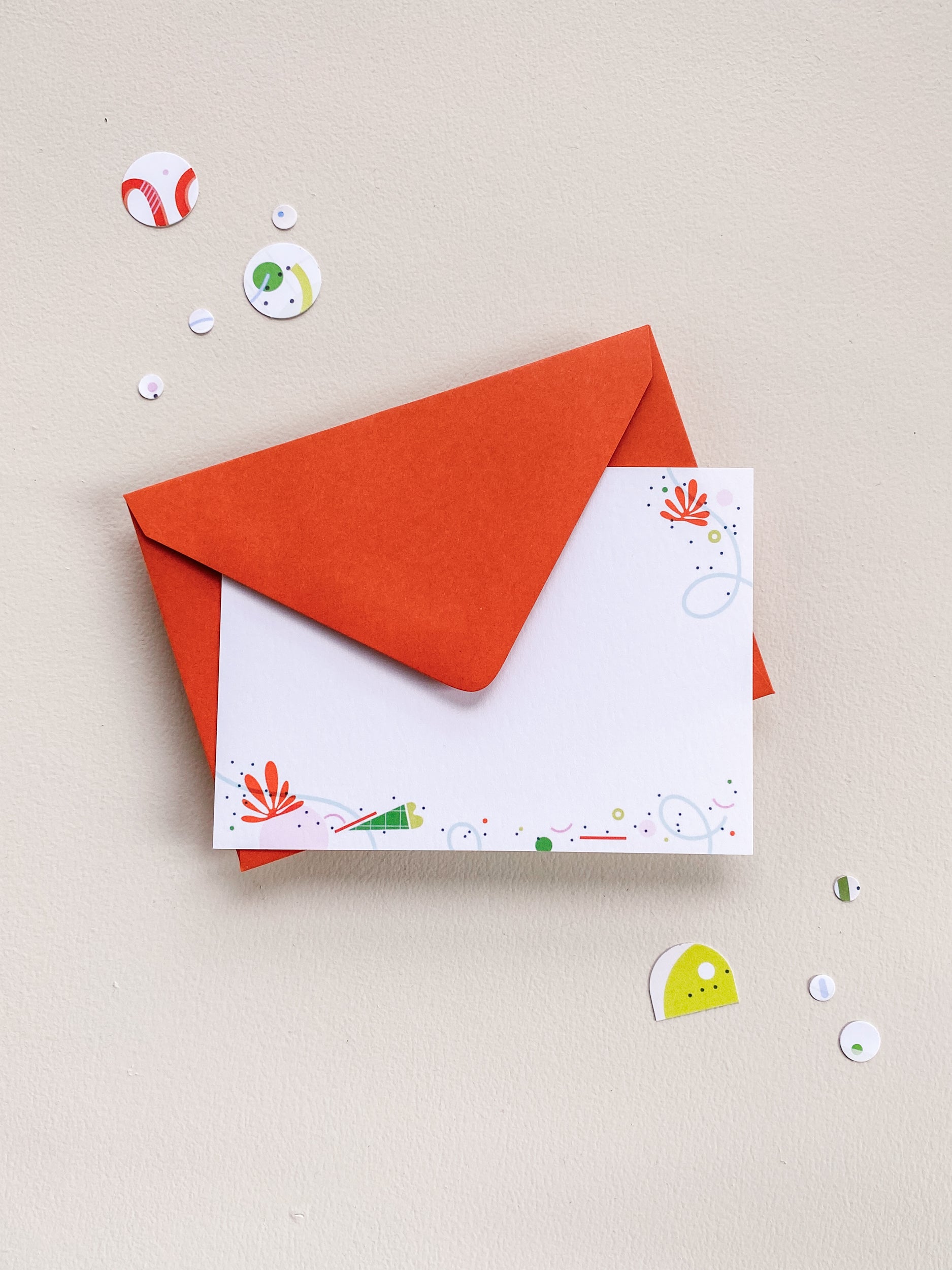 Spring Vibes Flat Note Card Set – 3.5x4.875 (Set of 3)