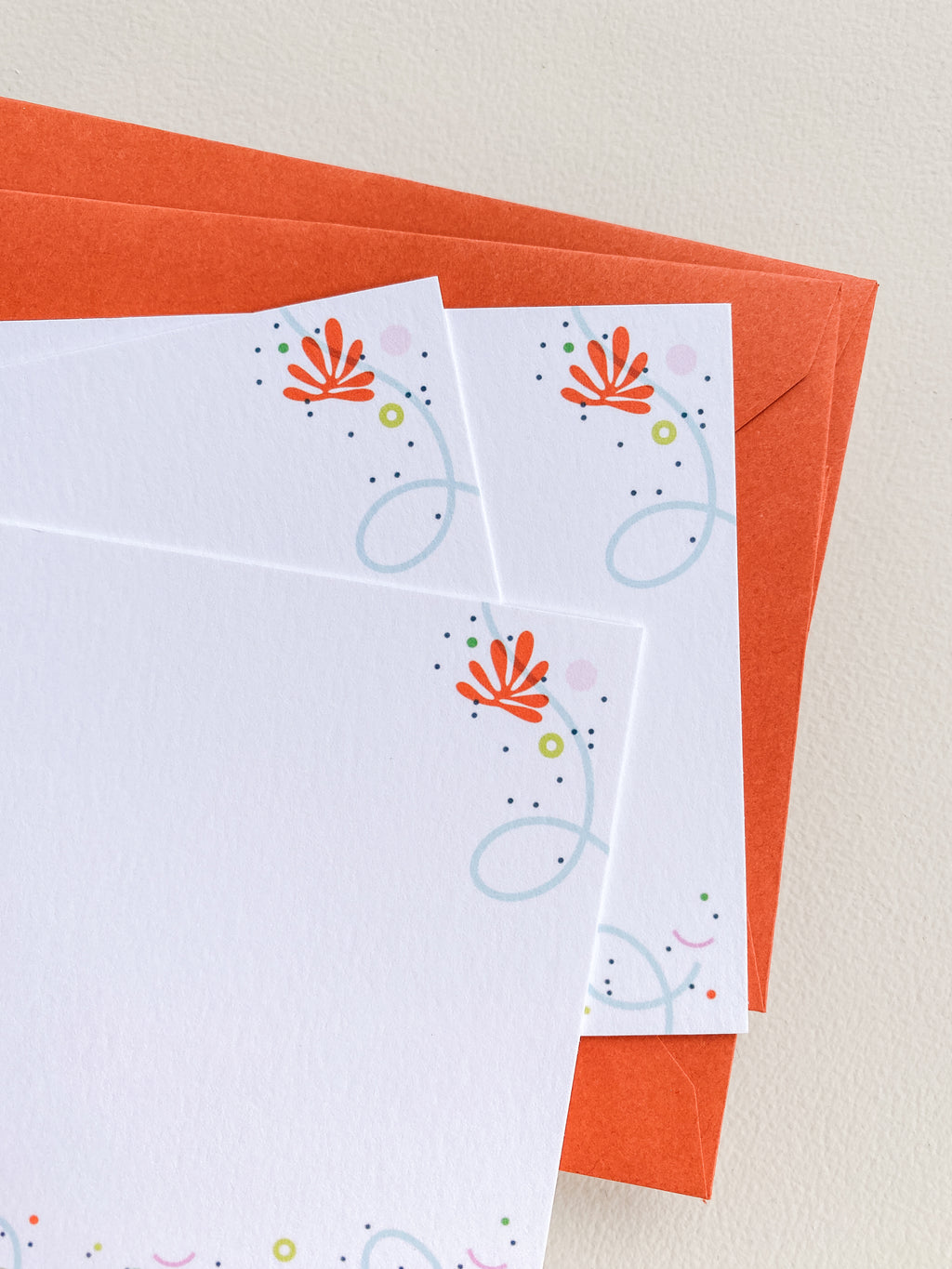 Spring Vibes Flat Note Card Set – 3.5x4.875 (Set of 3)